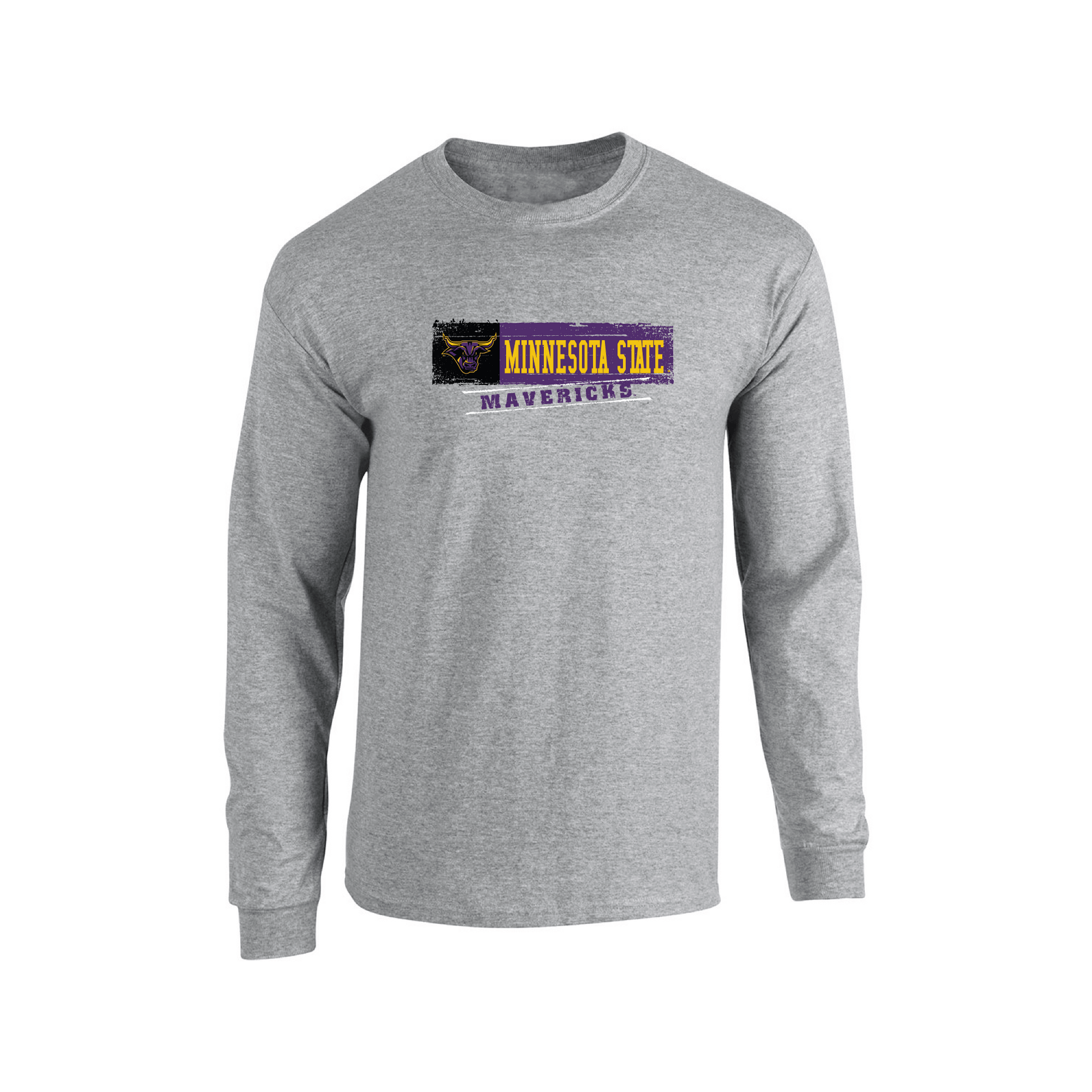 Minnesota State University Mankato Mavericks Sticker Adult Long Sleeve T-Shirt