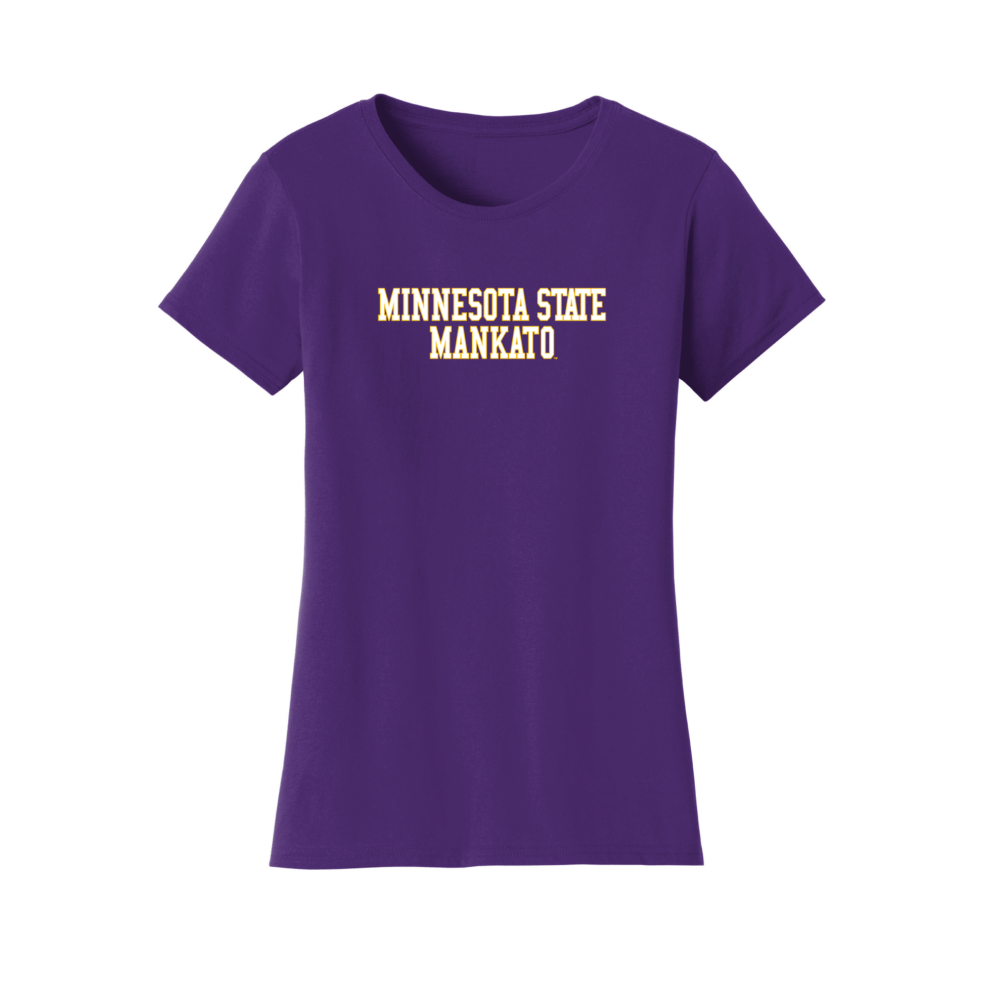 Minnesota State University Mankato Mavericks Block Womens T-Shirt