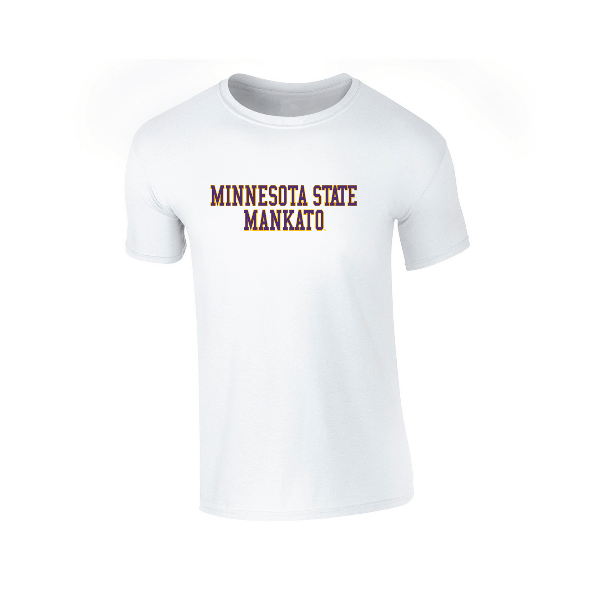 Minnesota State University Mankato Mavericks Block Adult T-Shirt