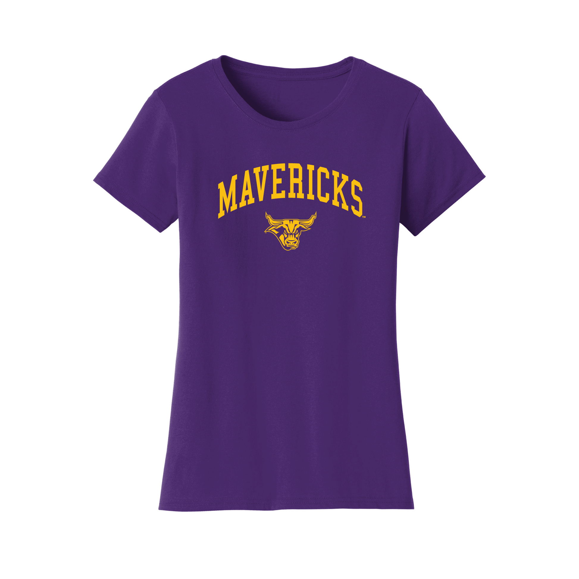 Minnesota State University Mankato Mavericks Jumbo Arch Womens T-Shirt