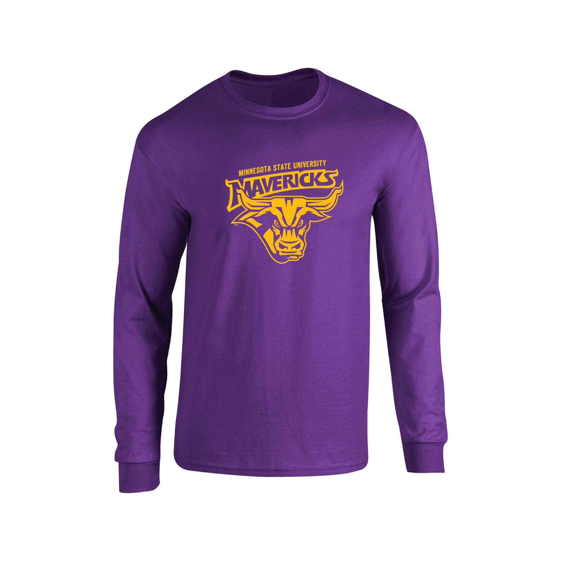 Minnesota State University Mankato Mavericks Jumbo Logo Adult Long Sleeve T-Shirt