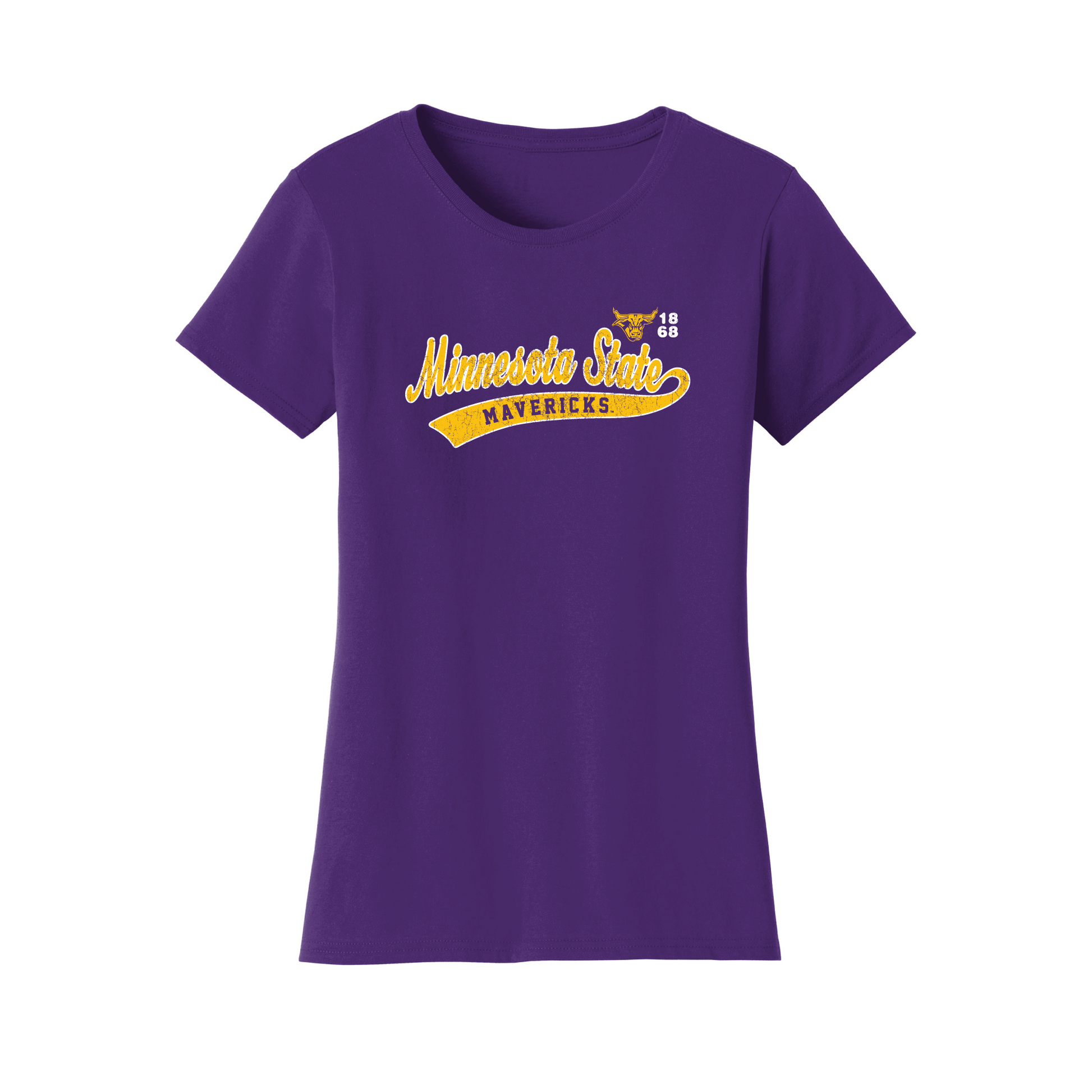 Minnesota State University Mankato Mavericks Old School Womens T-Shirt