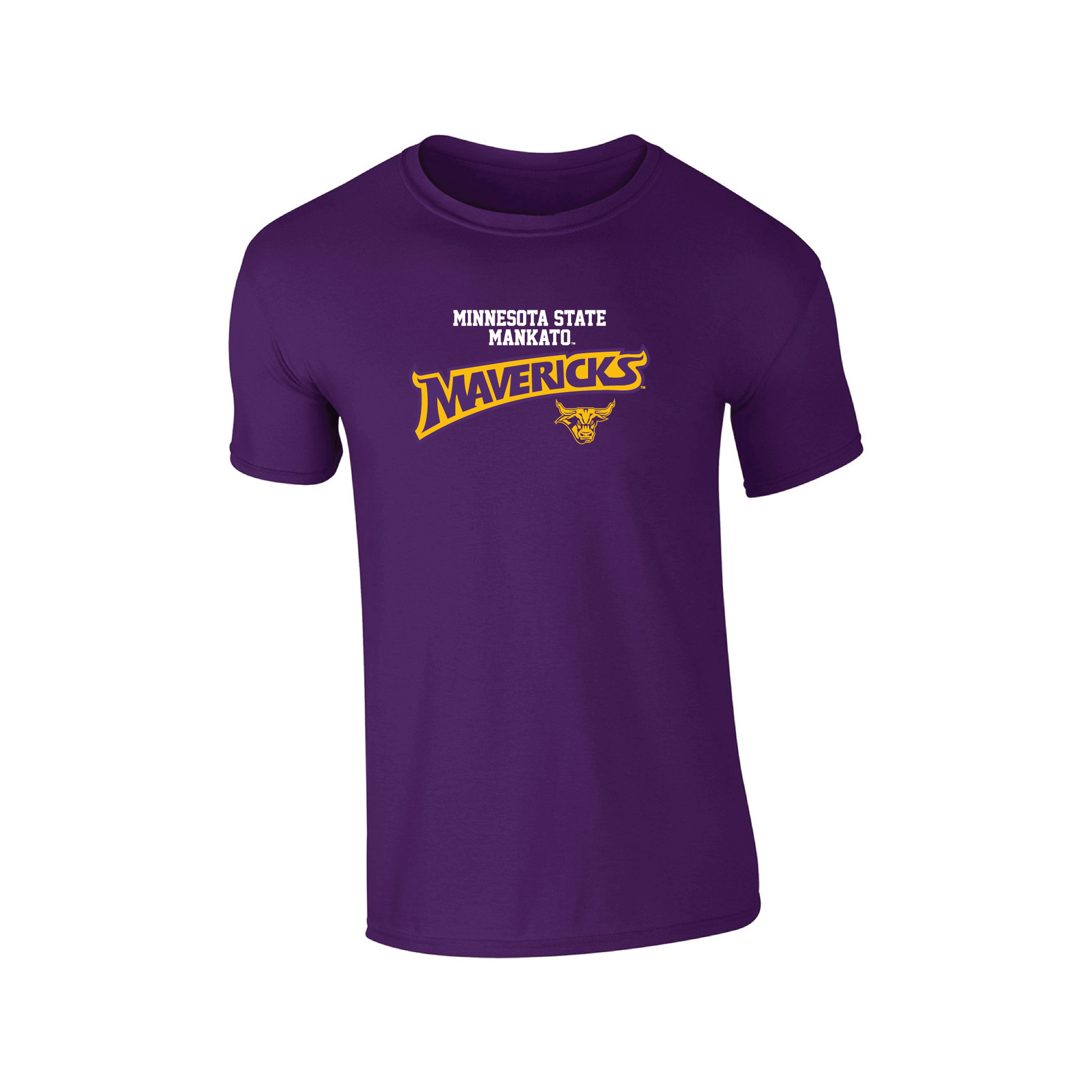 Minnesota State University Mankato Mavericks Machine Script Adult T-Shirt