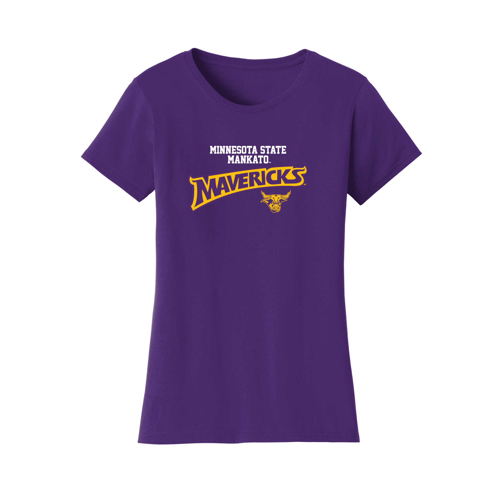 Minnesota State University Mankato Mavericks Machine Script Womens T-Shirt