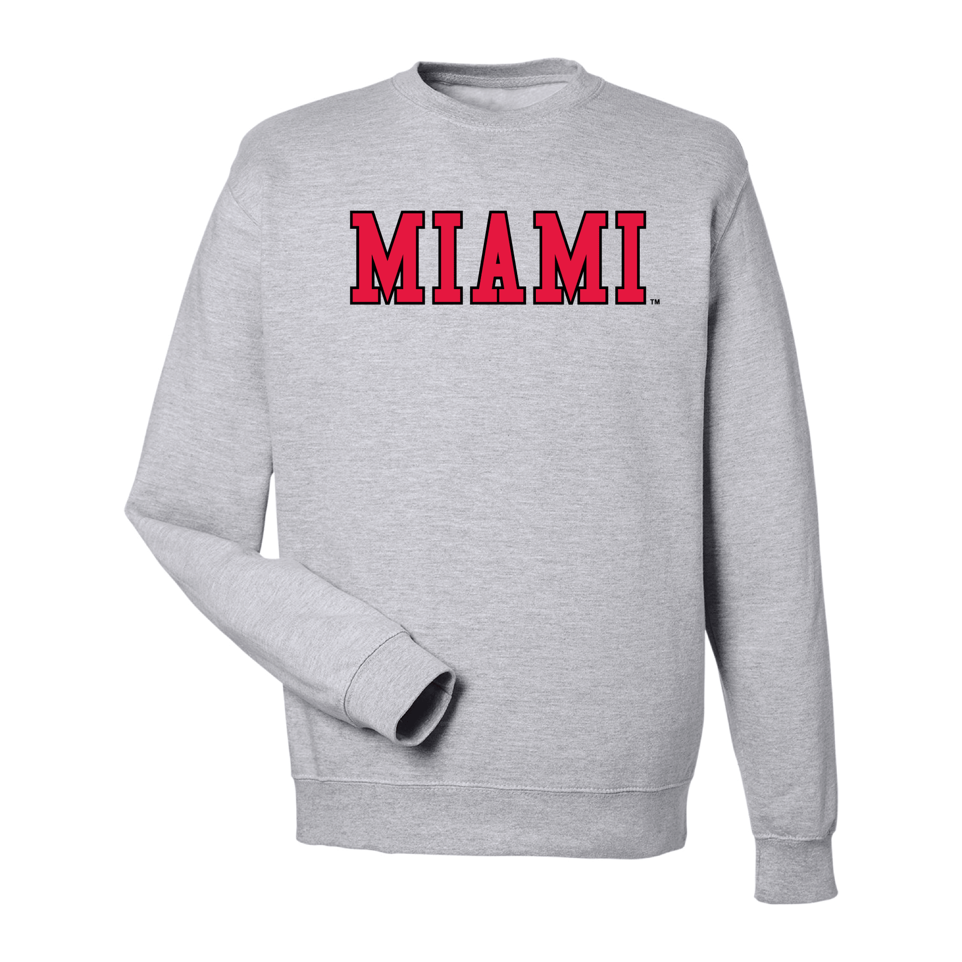 Miami University RedHawks Block Crewneck Sweatshirt