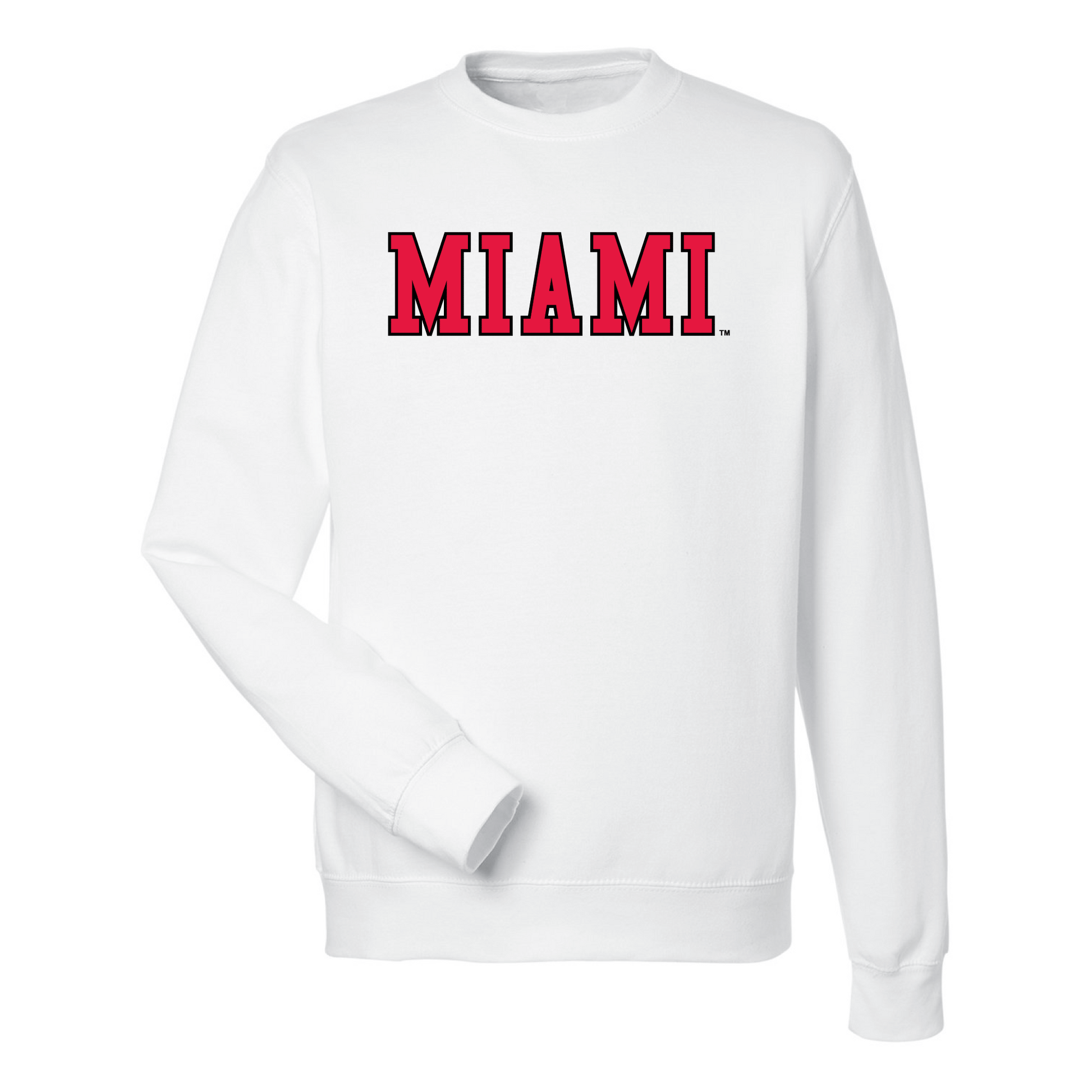 Miami University RedHawks Block Crewneck Sweatshirt