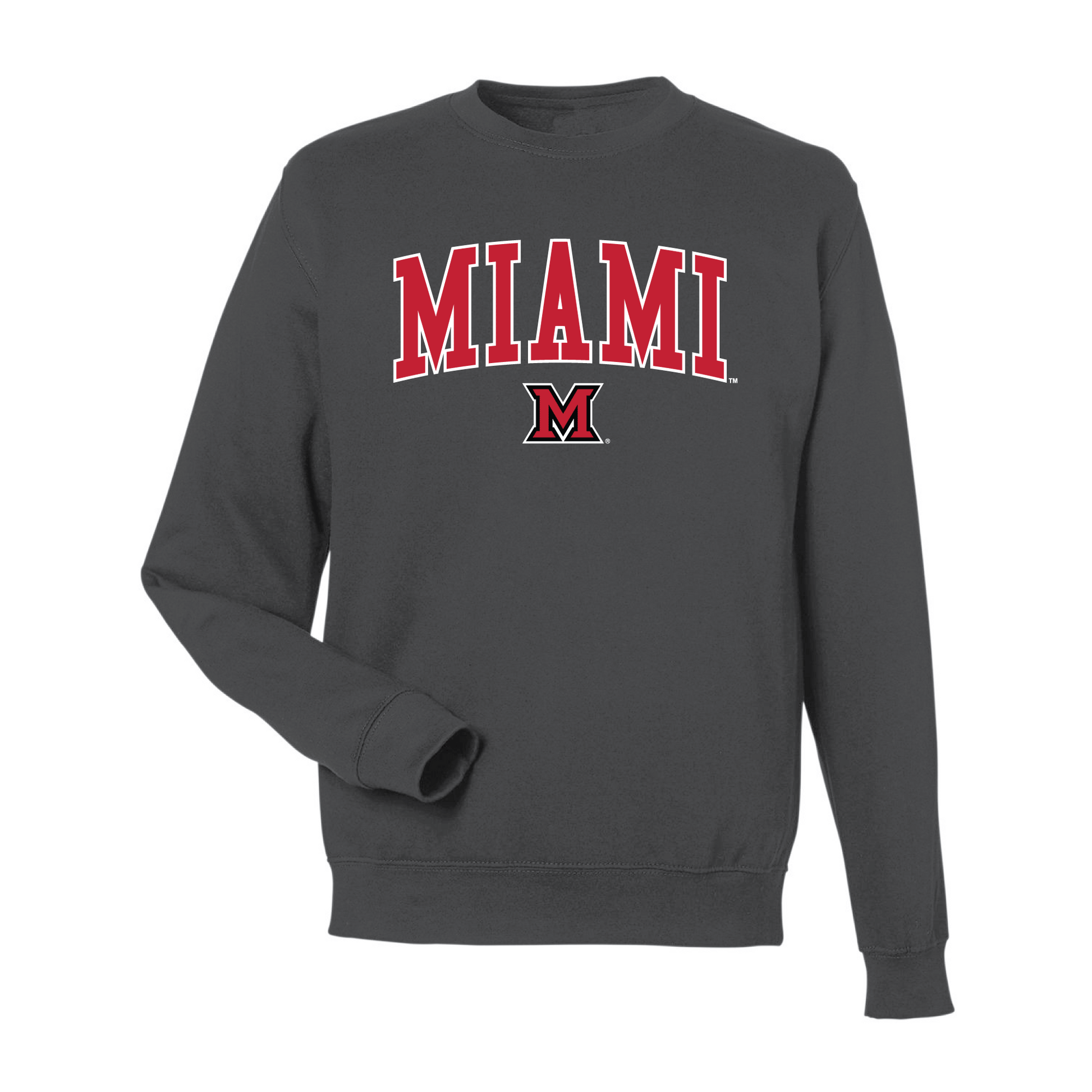 Miami University RedHawks Jumbo Arch Crewneck Sweatshirt