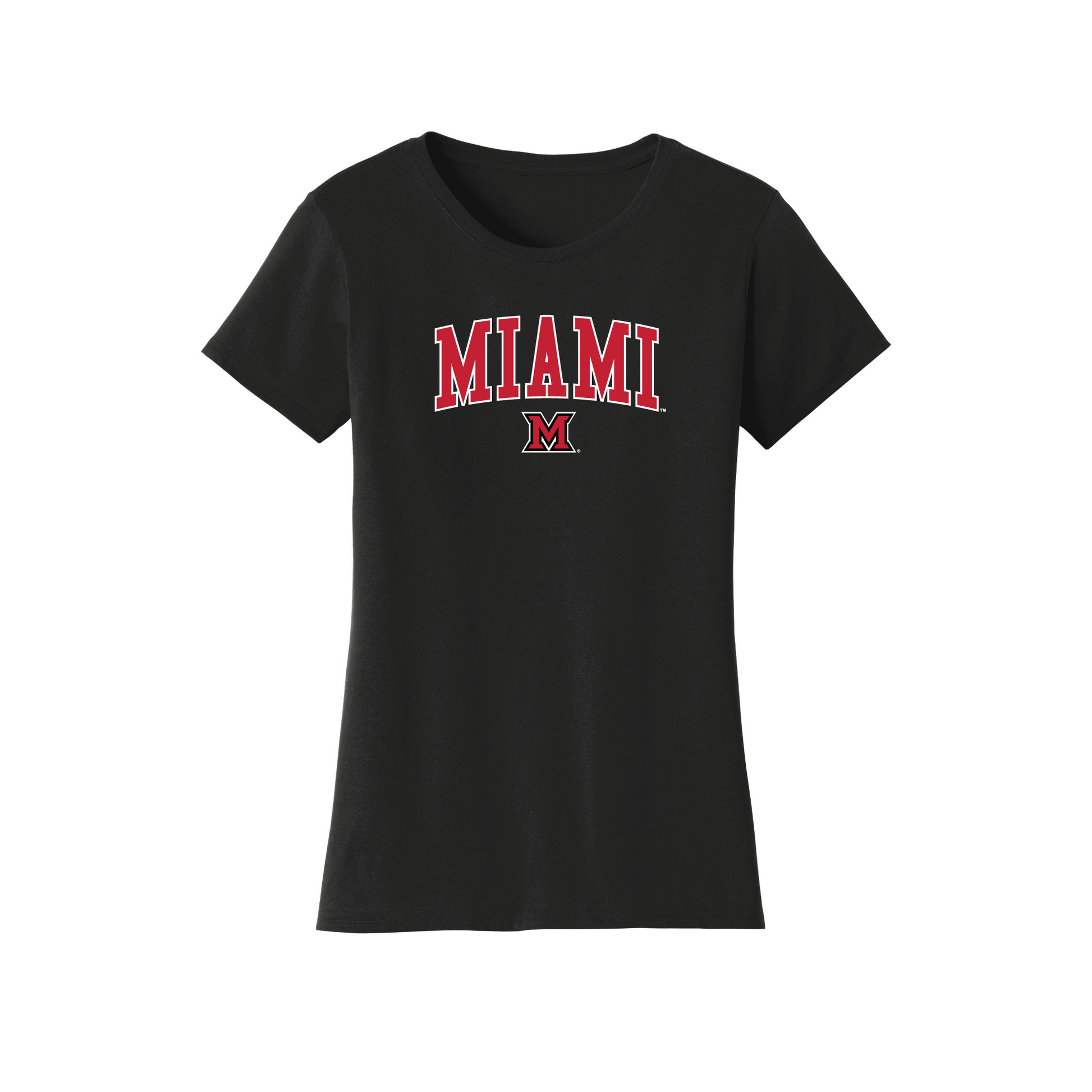 Miami University RedHawks Jumbo Arch Womens T-Shirt