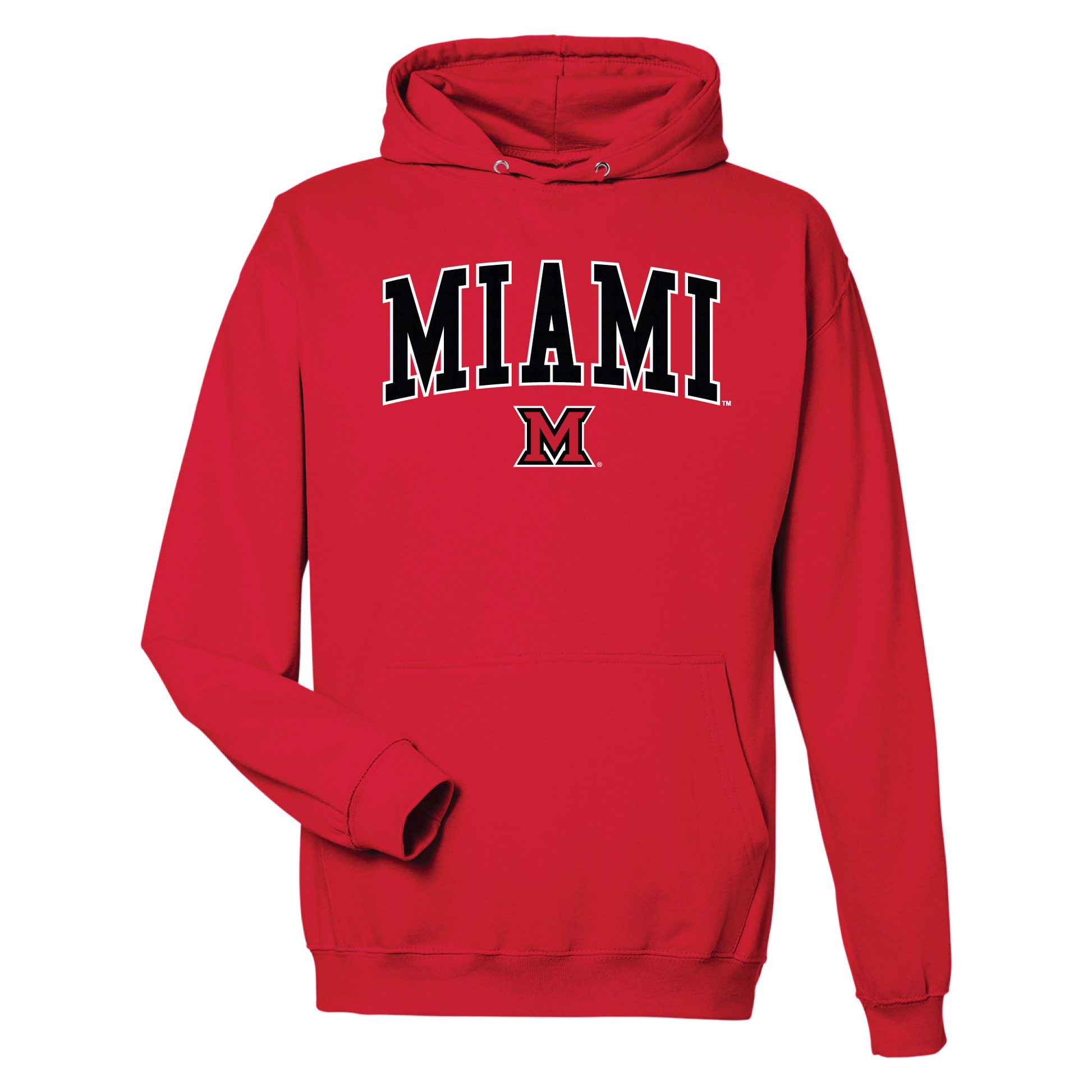 Miami University RedHawks Jumbo Arch Hooded Sweatshirt
