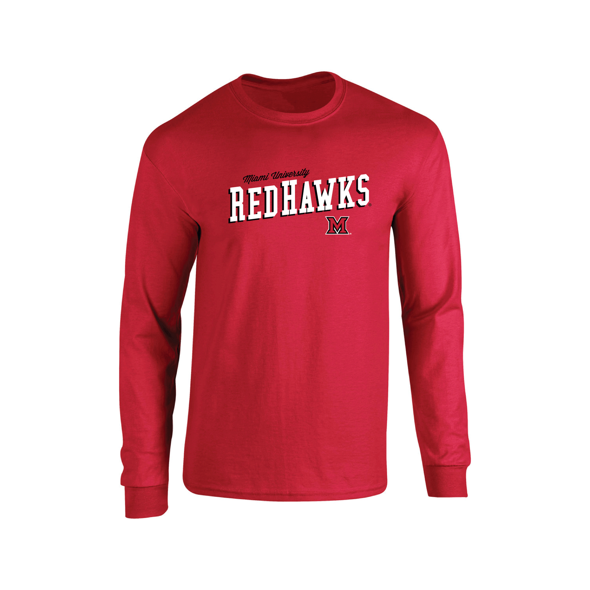 Miami University RedHawks Uphill Victory Adult Long Sleeve T-Shirt