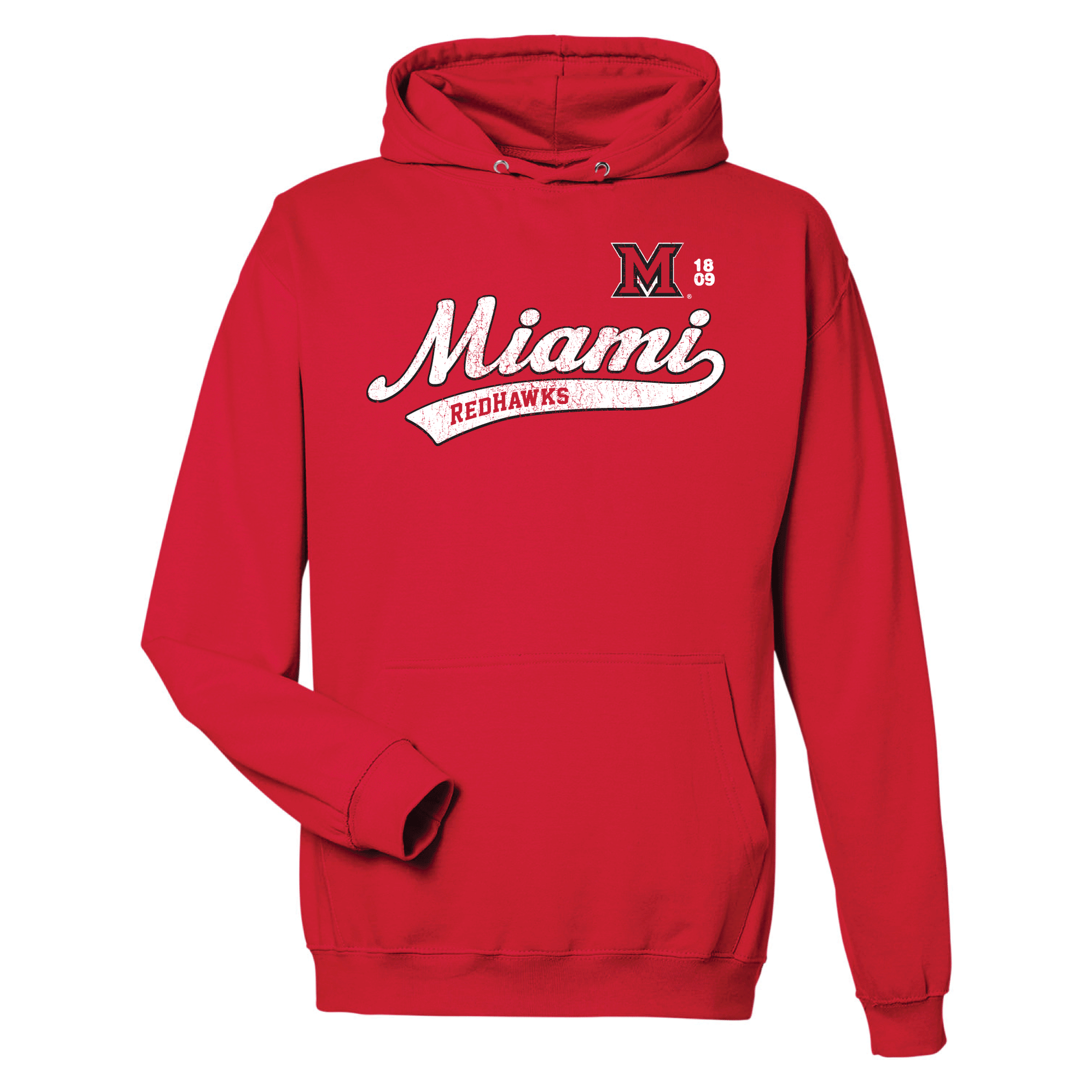 Miami University RedHawks Old School Hooded Sweatshirt
