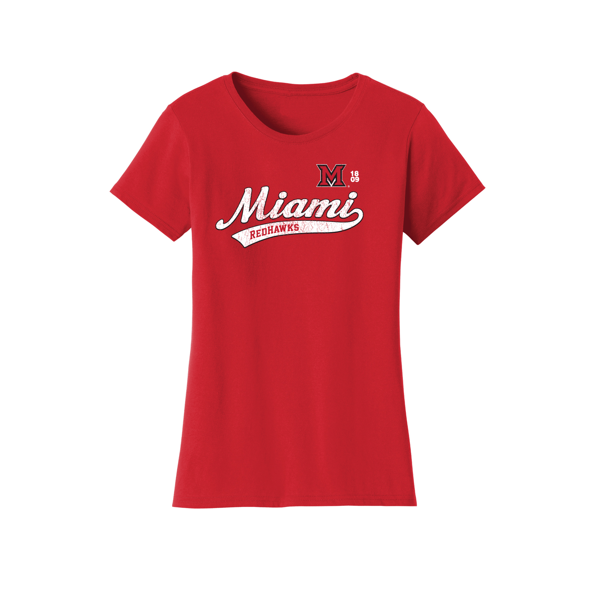 Miami University RedHawks Old School Womens T-Shirt
