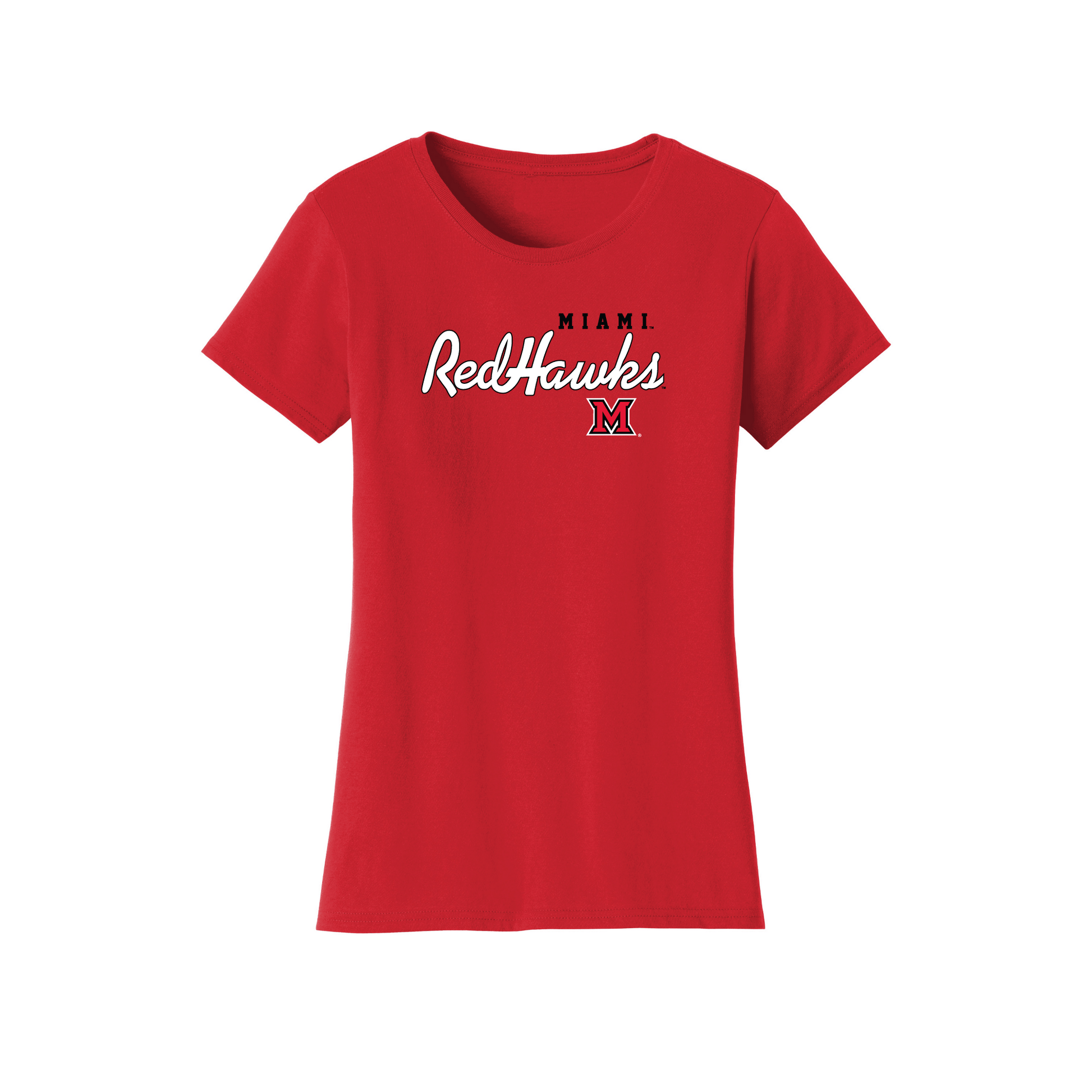 Miami University RedHawks Machine Script Womens T-Shirt