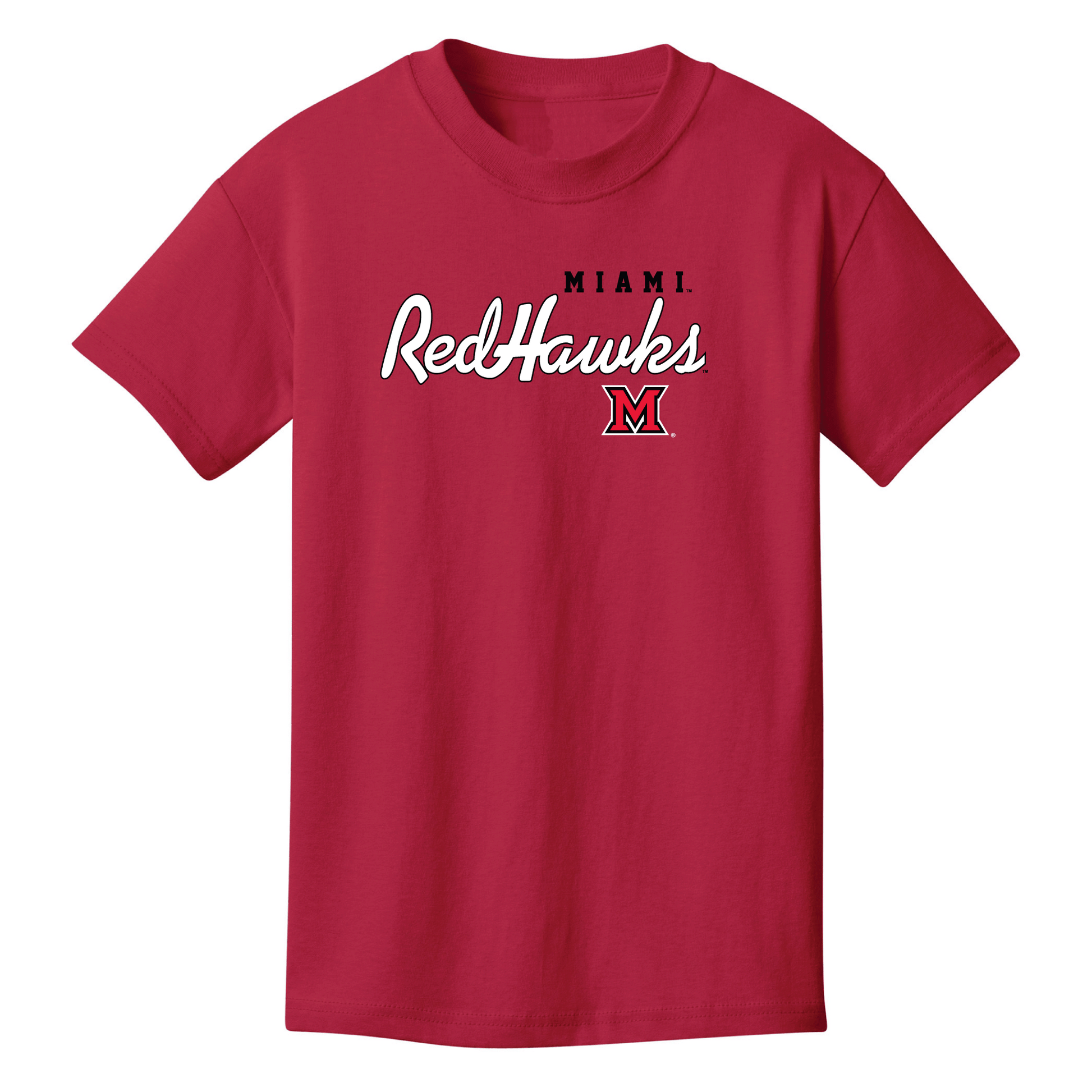 Miami University RedHawks Machine Script Youth T-Shirt
