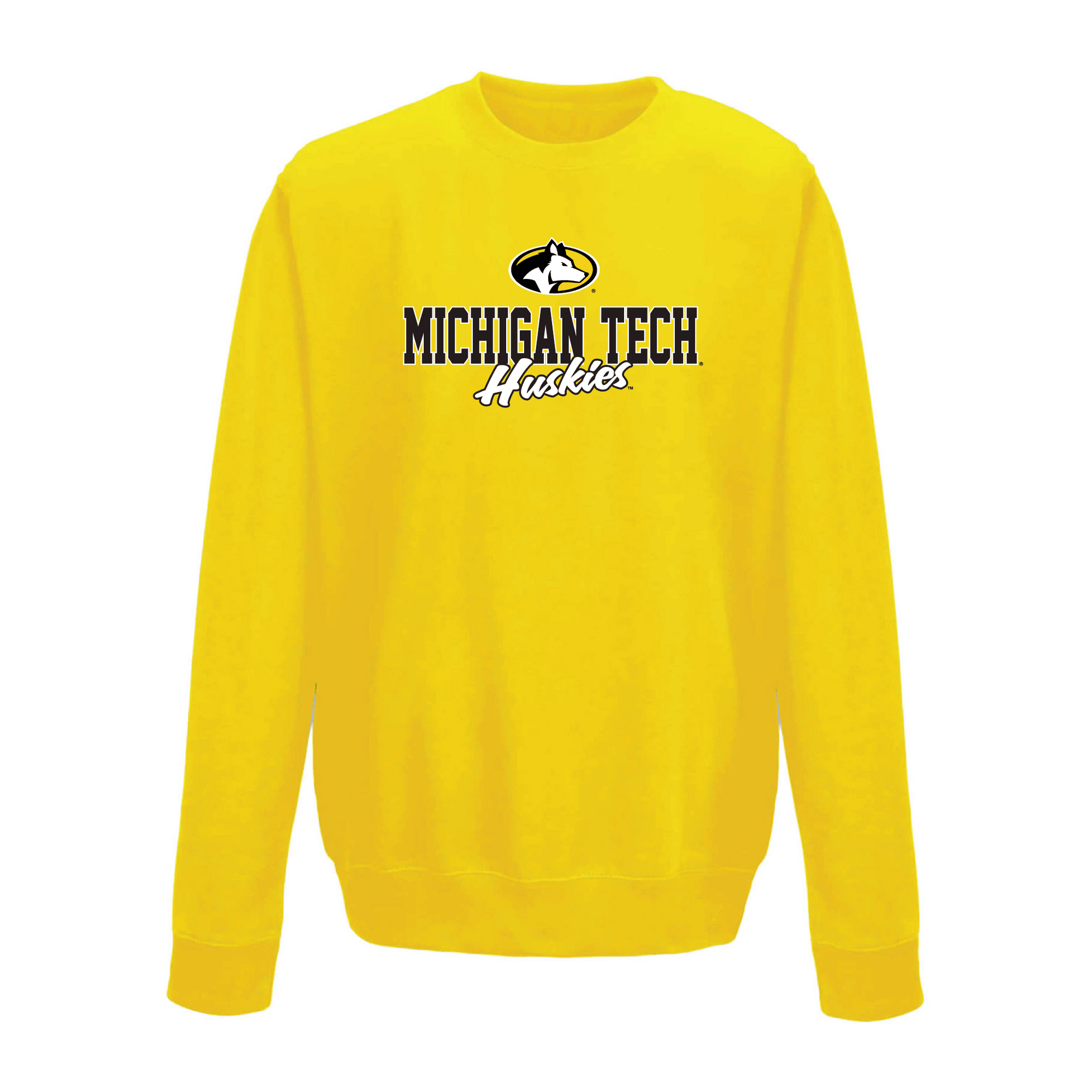 Michigan Technological University Huskies Campus Script Crewneck Sweatshirt
