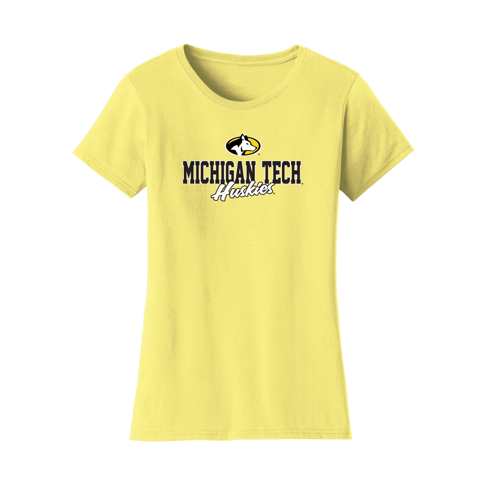 Michigan Technological University Huskies Campus Script Womens T-Shirt