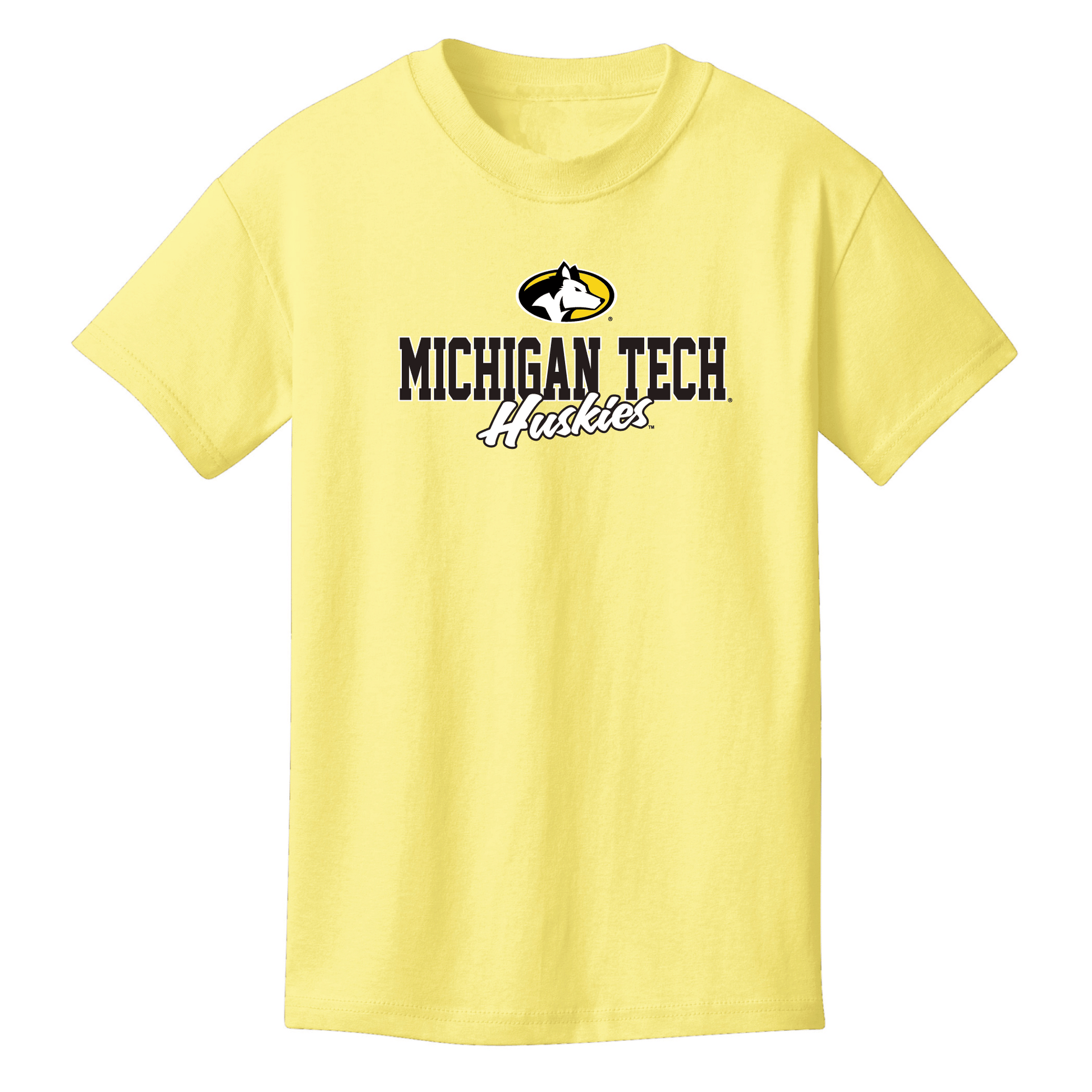 Michigan Technological University Huskies Campus Script Youth T-Shirt