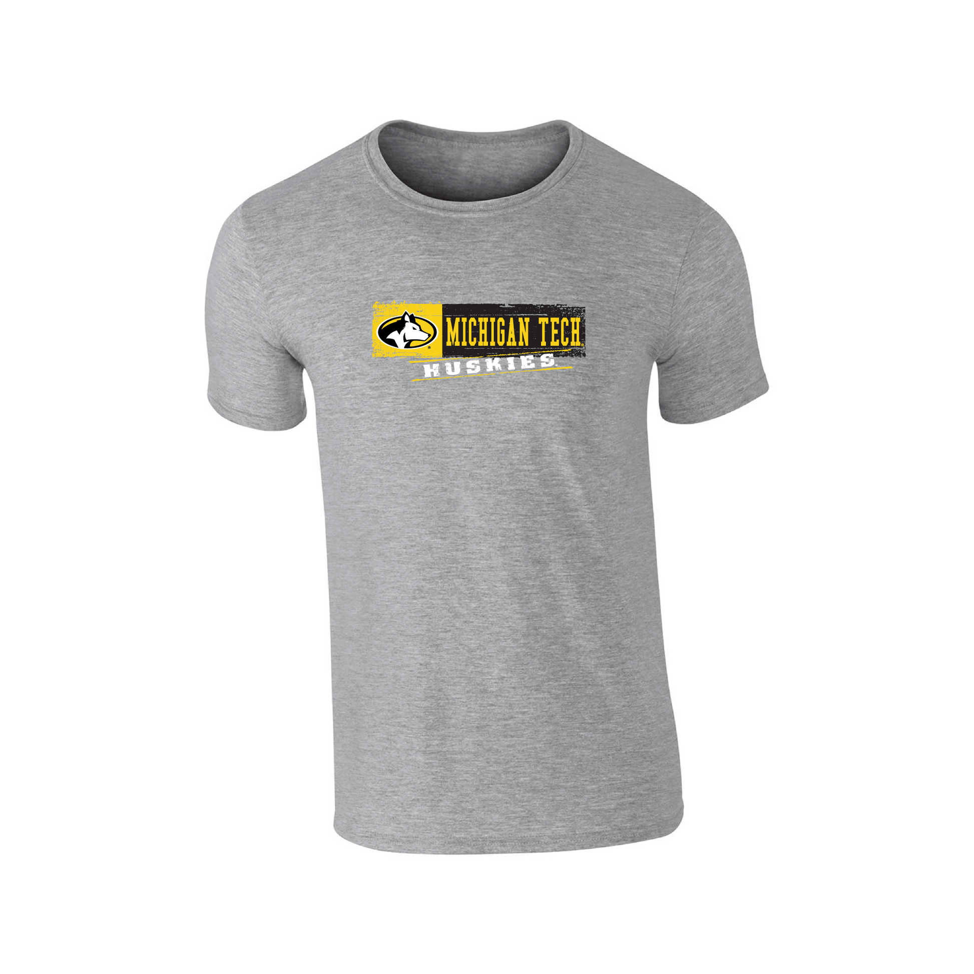Michigan Technological University Huskies Sticker Adult T-Shirt
