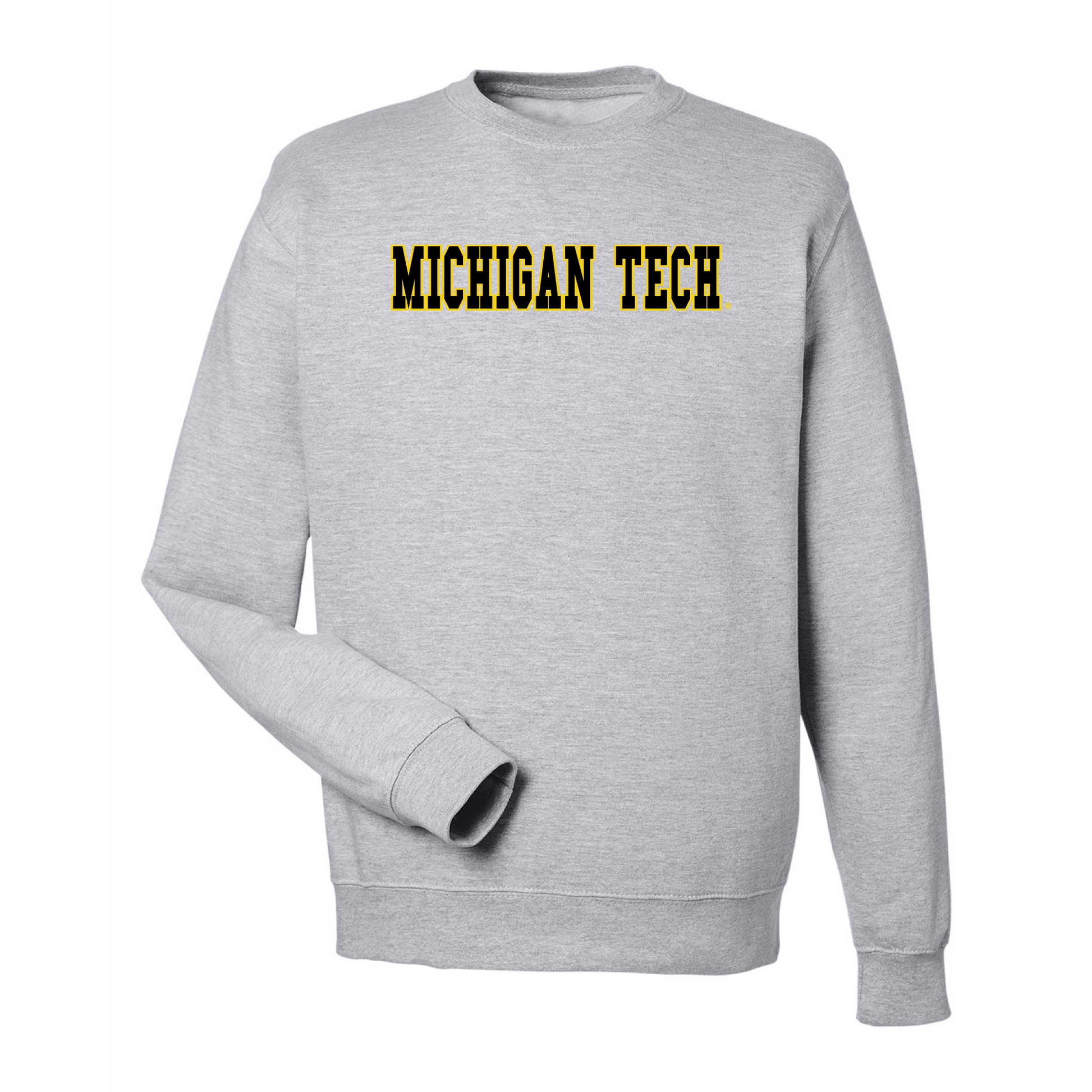 Michigan Technological University Huskies Block Crewneck Sweatshirt