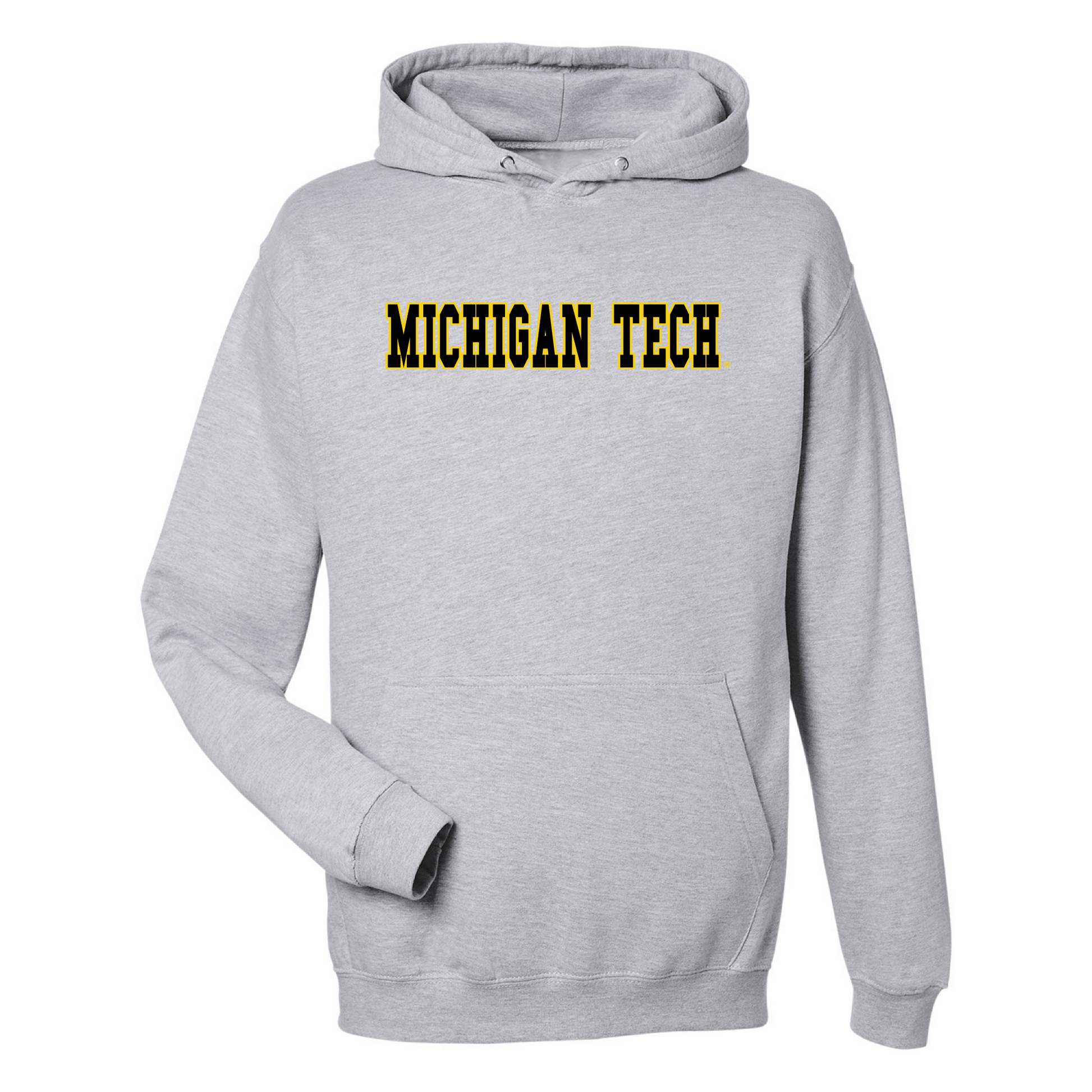 Michigan Technological University Huskies Block Hooded Sweatshirt