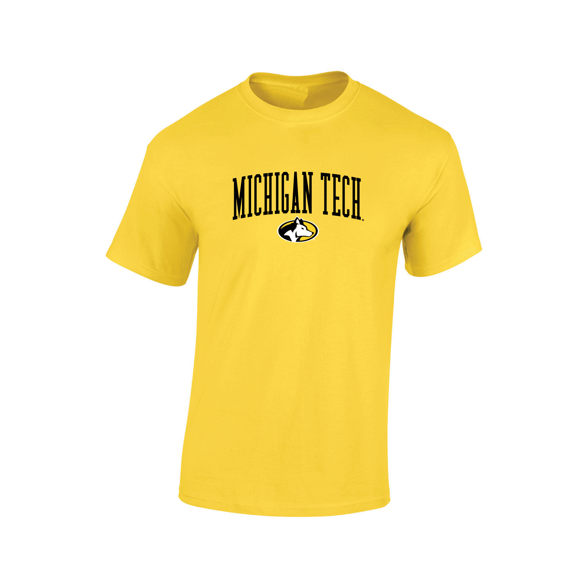 Michigan Technological University Huskies Jumbo Arch Adult T-Shirt