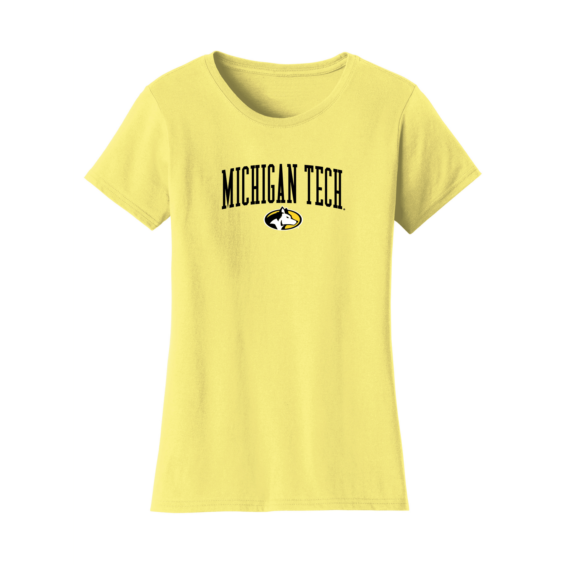Michigan Technological University Huskies Jumbo Arch Womens T-Shirt
