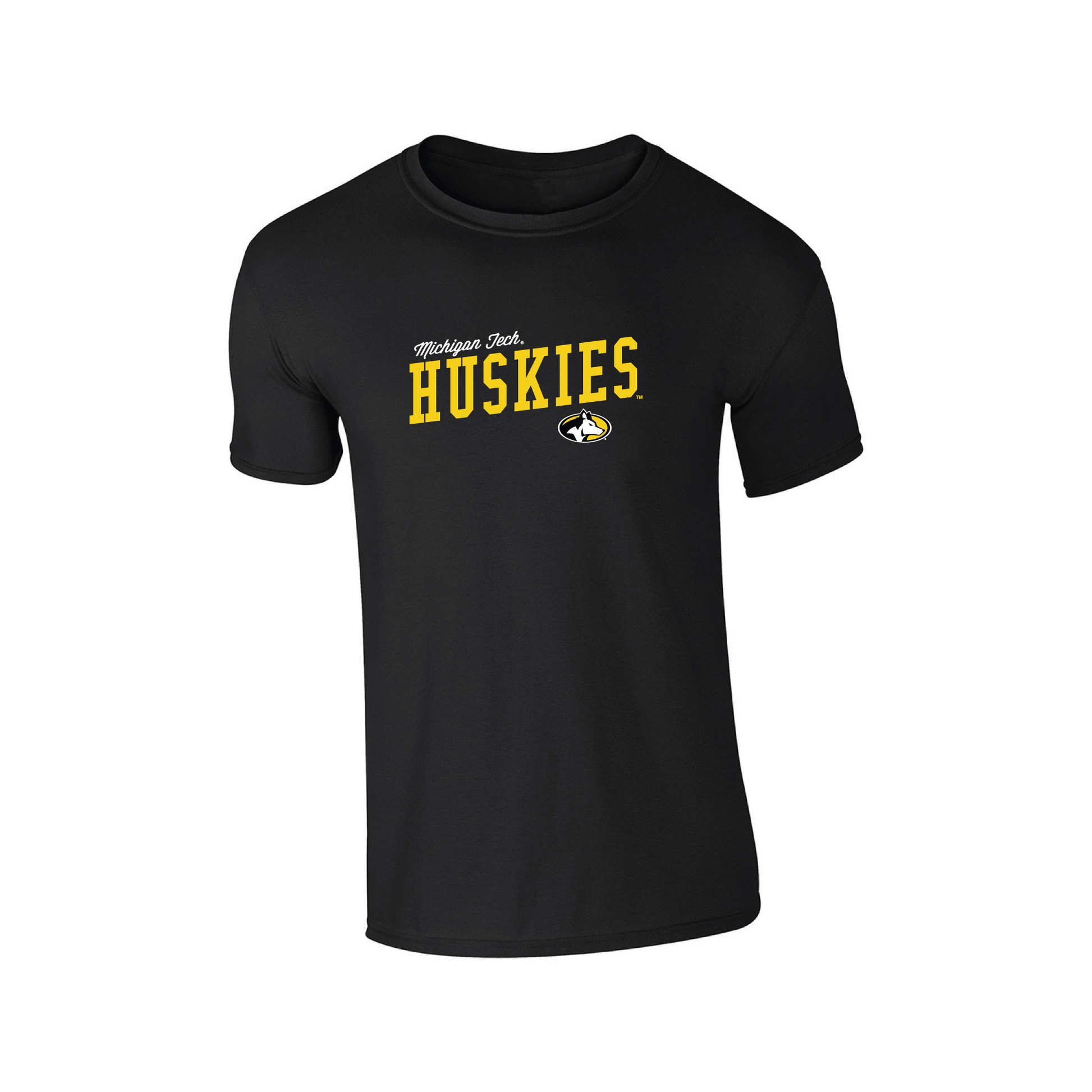 Michigan Technological University Huskies Uphill Victory Adult T-Shirt