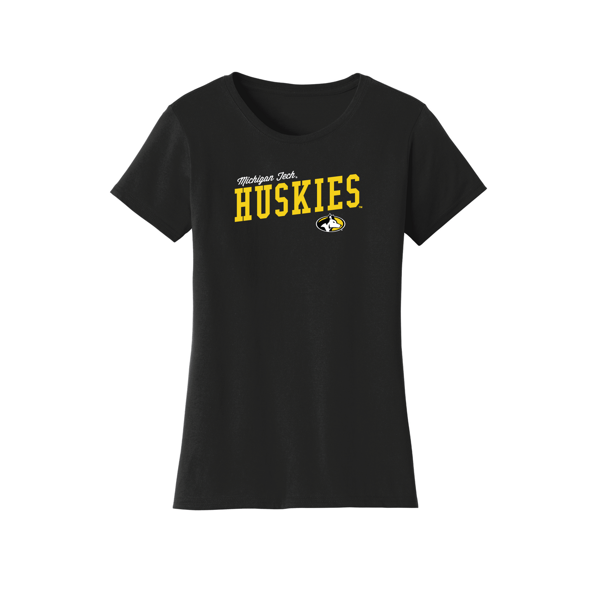 Michigan Technological University Huskies Uphill Victory Womens T-Shirt