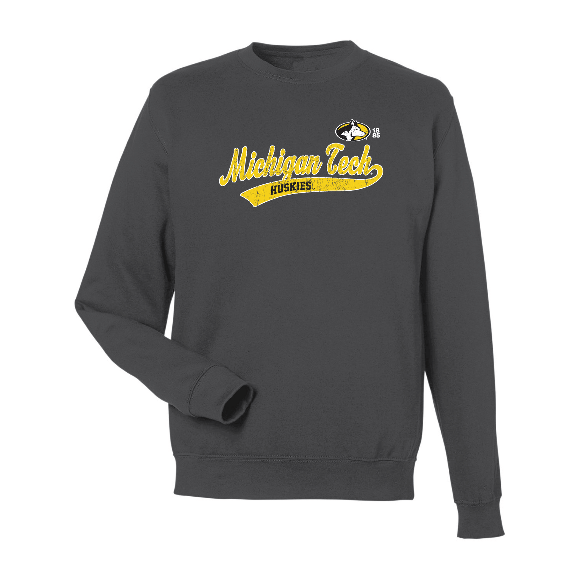 Michigan Technological University Huskies Old School Crewneck Sweatshirt