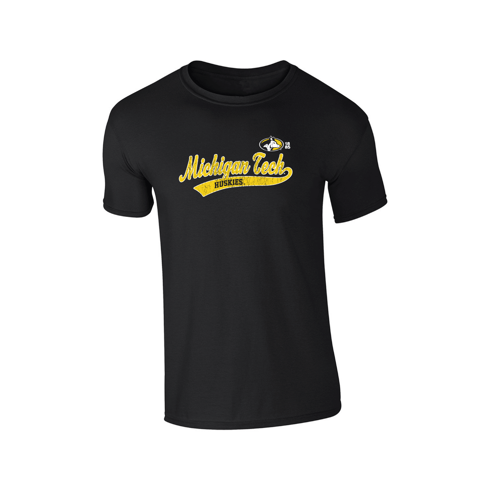 Michigan Technological University Huskies Old School Adult T-Shirt