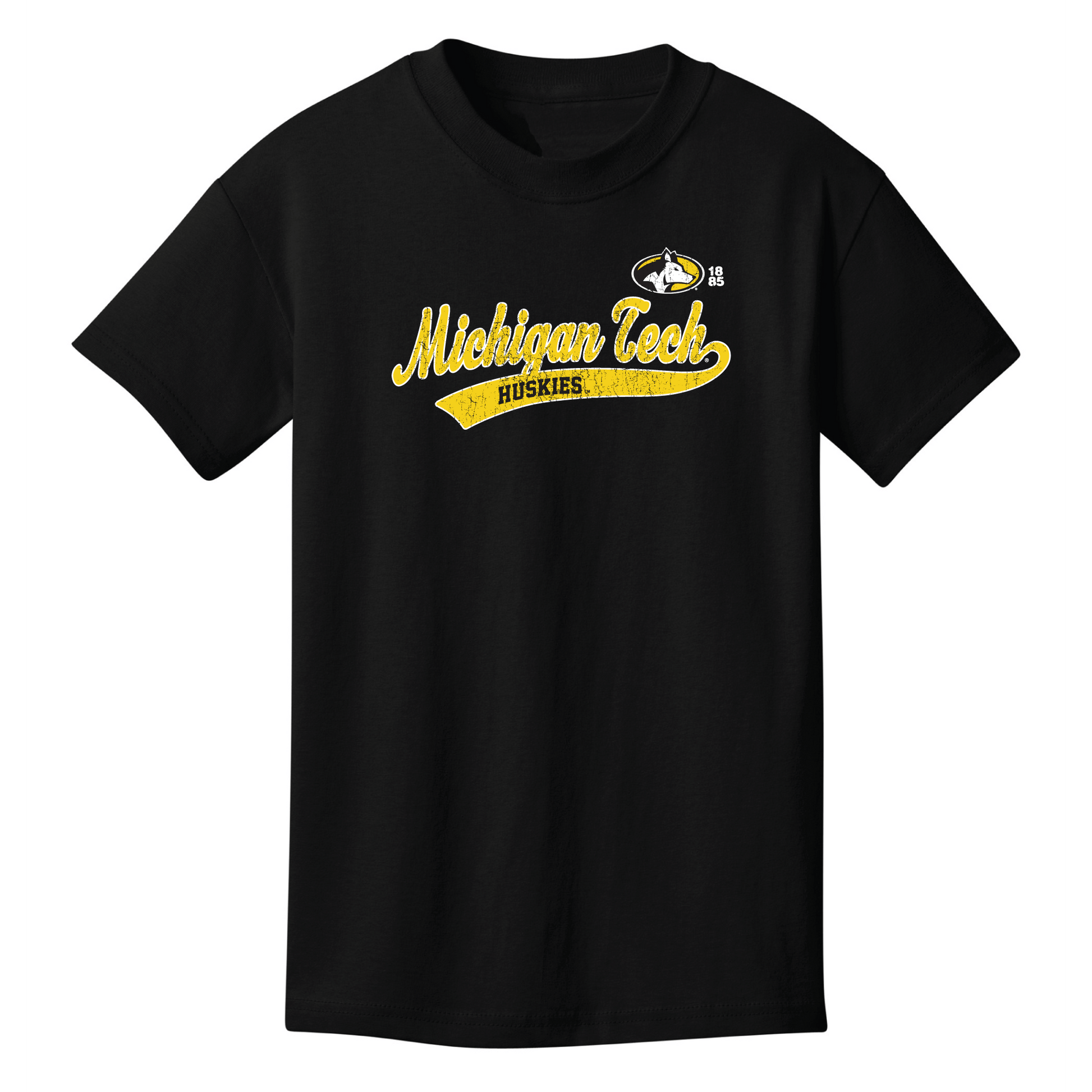 Michigan Technological University Huskies Old School Youth T-Shirt
