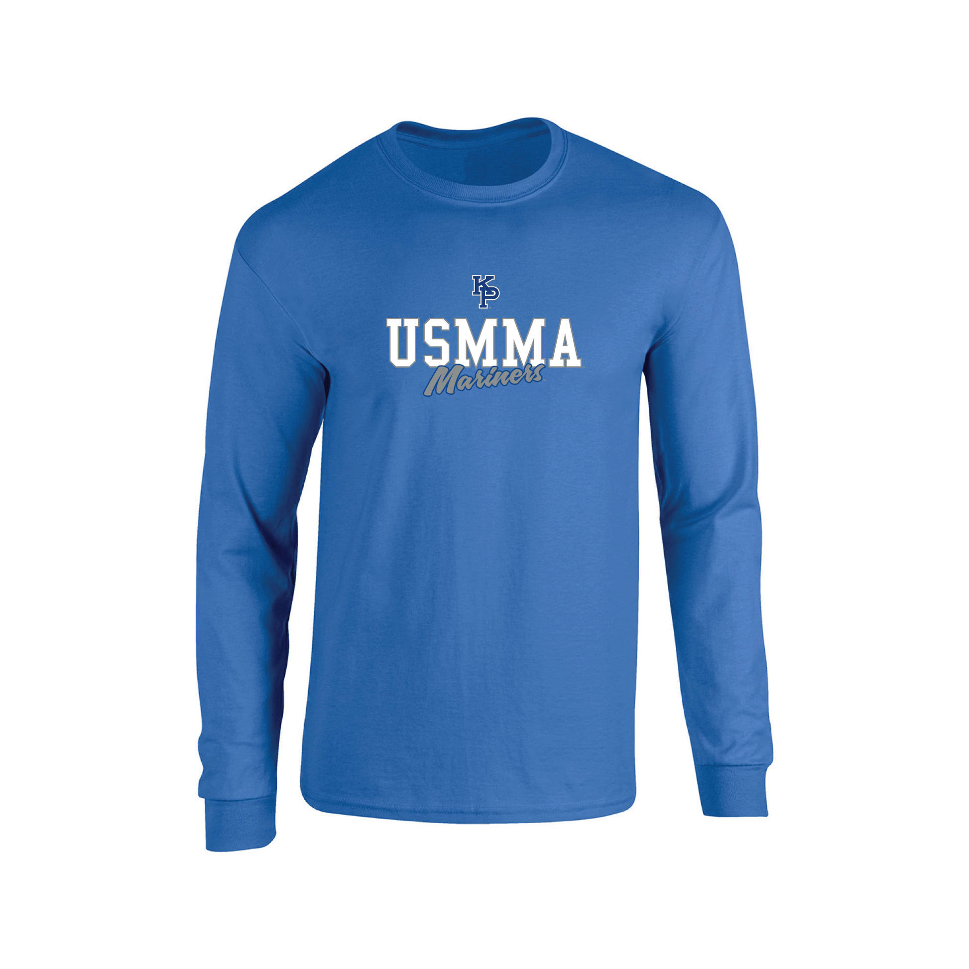 United States Merchant Marine Academy Mariners Campus Script Long Sleeve T-shirt Unisex