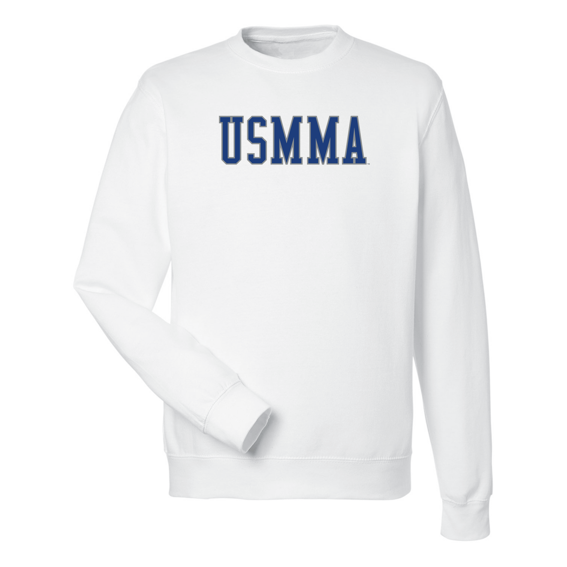 United States Merchant Marine Academy Mariners Block Crewneck Sweatshirt Fleece