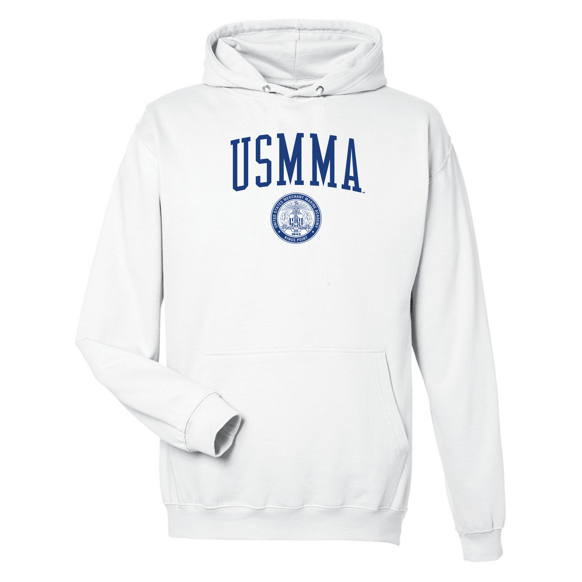 United States Merchant Marine Academy Mariners Jumbo Arch Hooded Sweatshirt Fleece