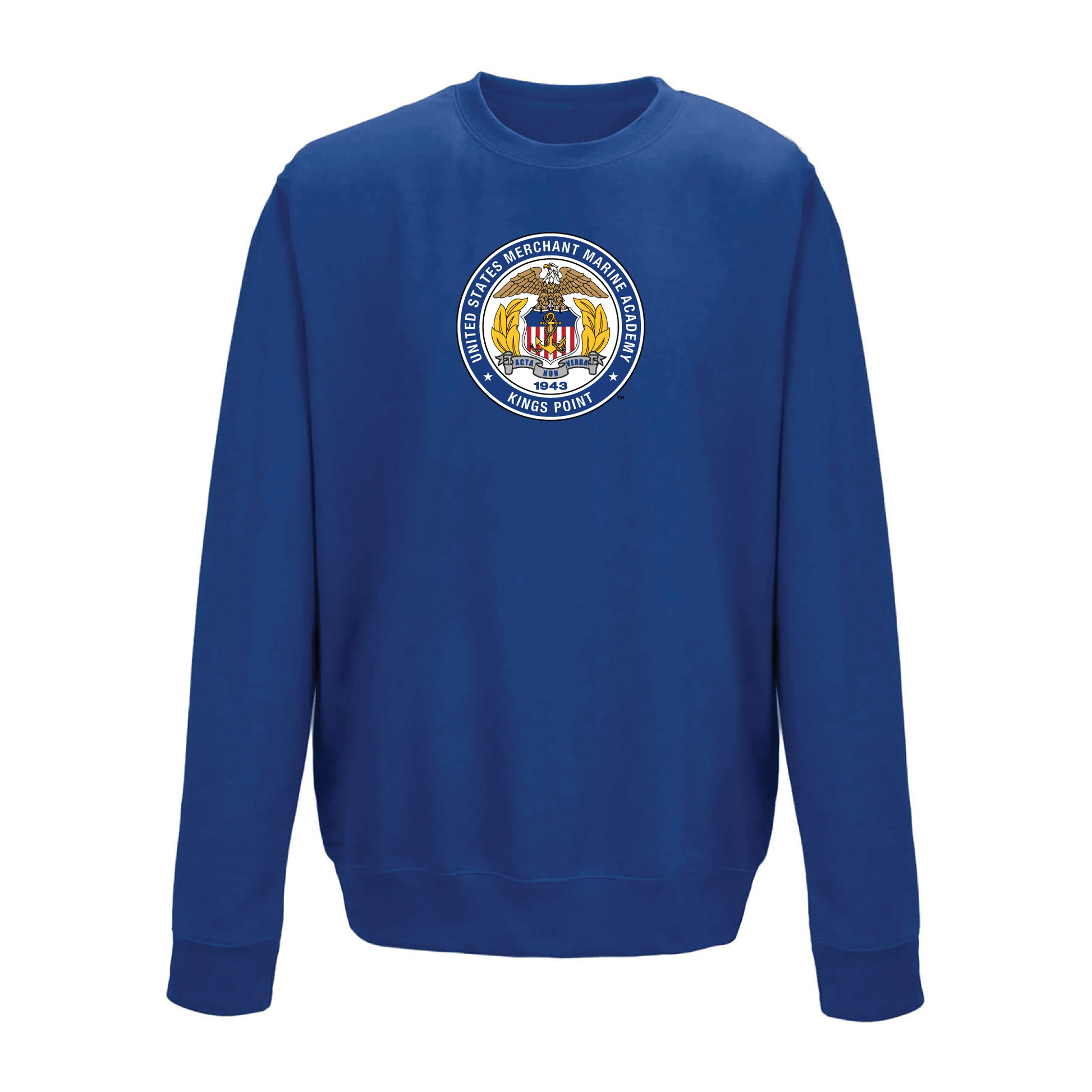 United States Merchant Marine Academy Mariners Jumbo Logo Crewneck Sweatshirt Fleece