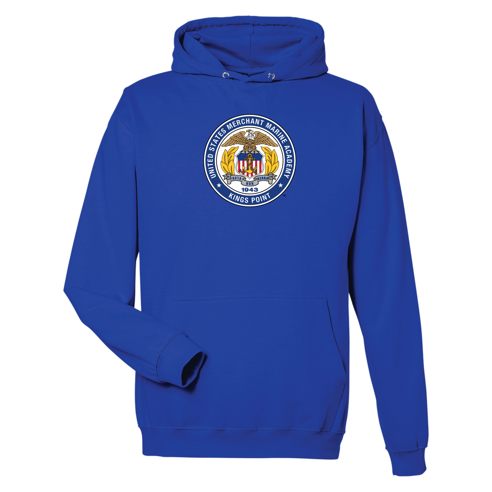 United States Merchant Marine Academy Mariners Jumbo Logo Hooded Sweatshirt Fleece