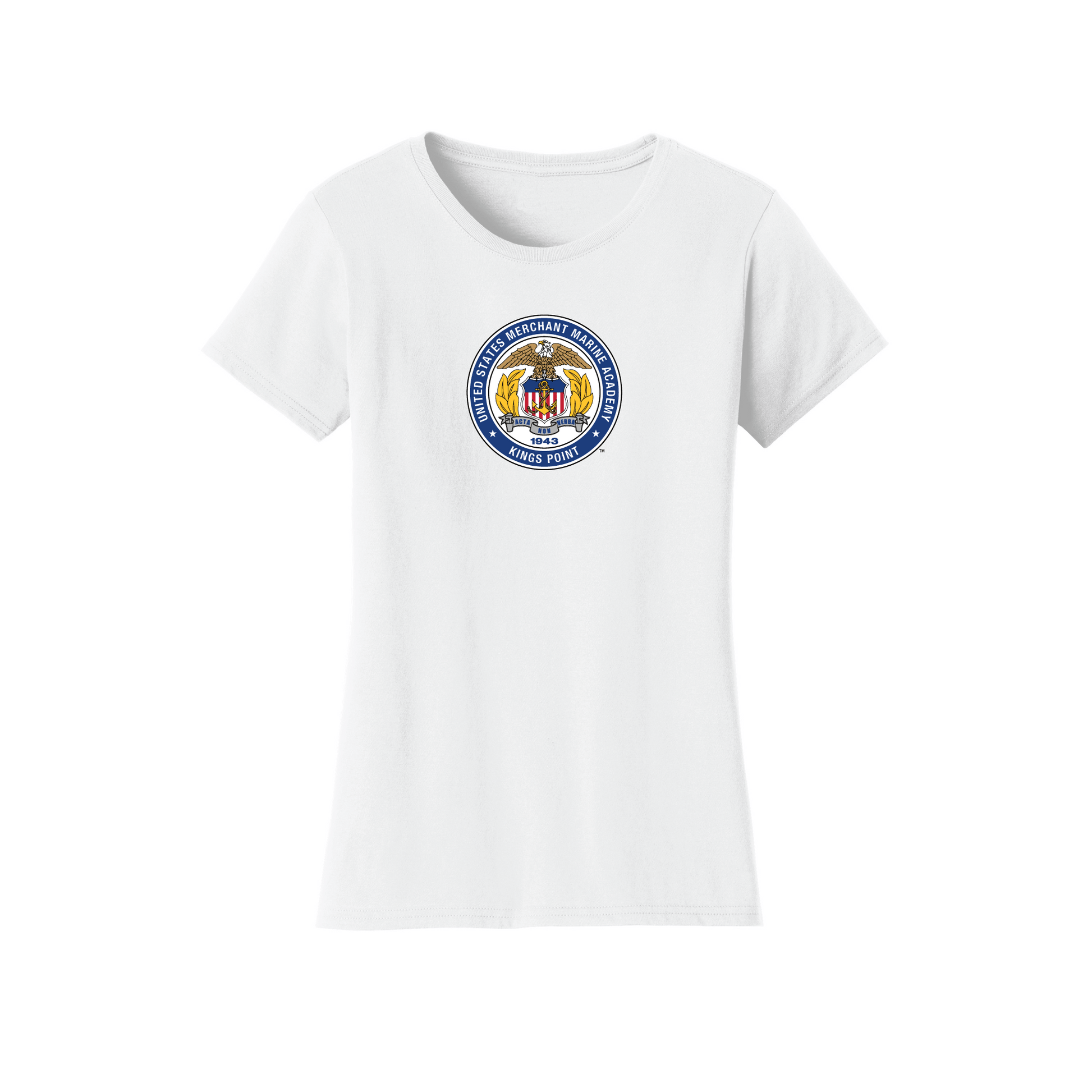 United States Merchant Marine Academy Mariners Jumbo Logo Womens Relaxed T-shirt