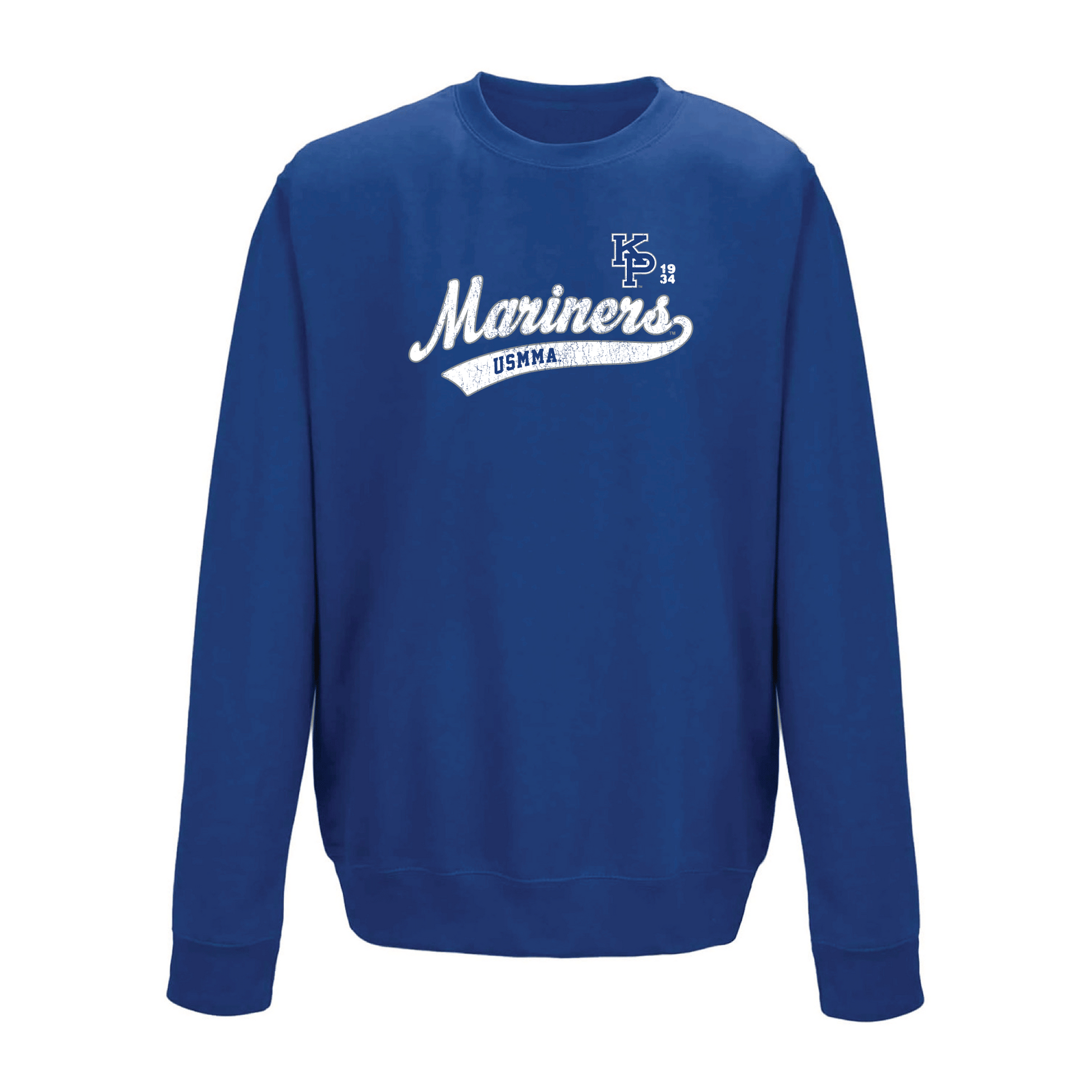 United States Merchant Marine Academy Mariners Old School Crewneck Sweatshirt Fleece