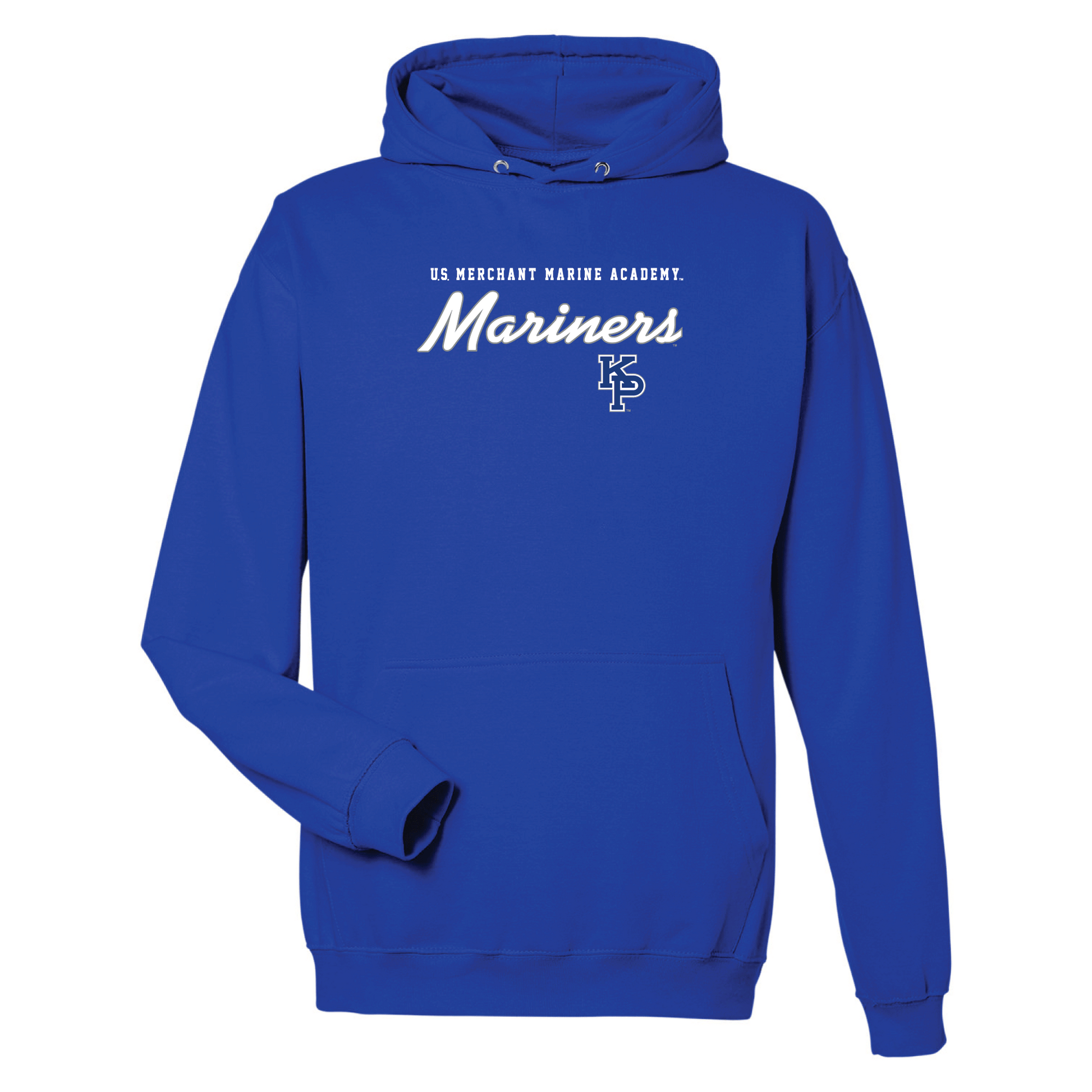 United States Merchant Marine Academy Mariners Machine Script Hooded Sweatshirt Fleece