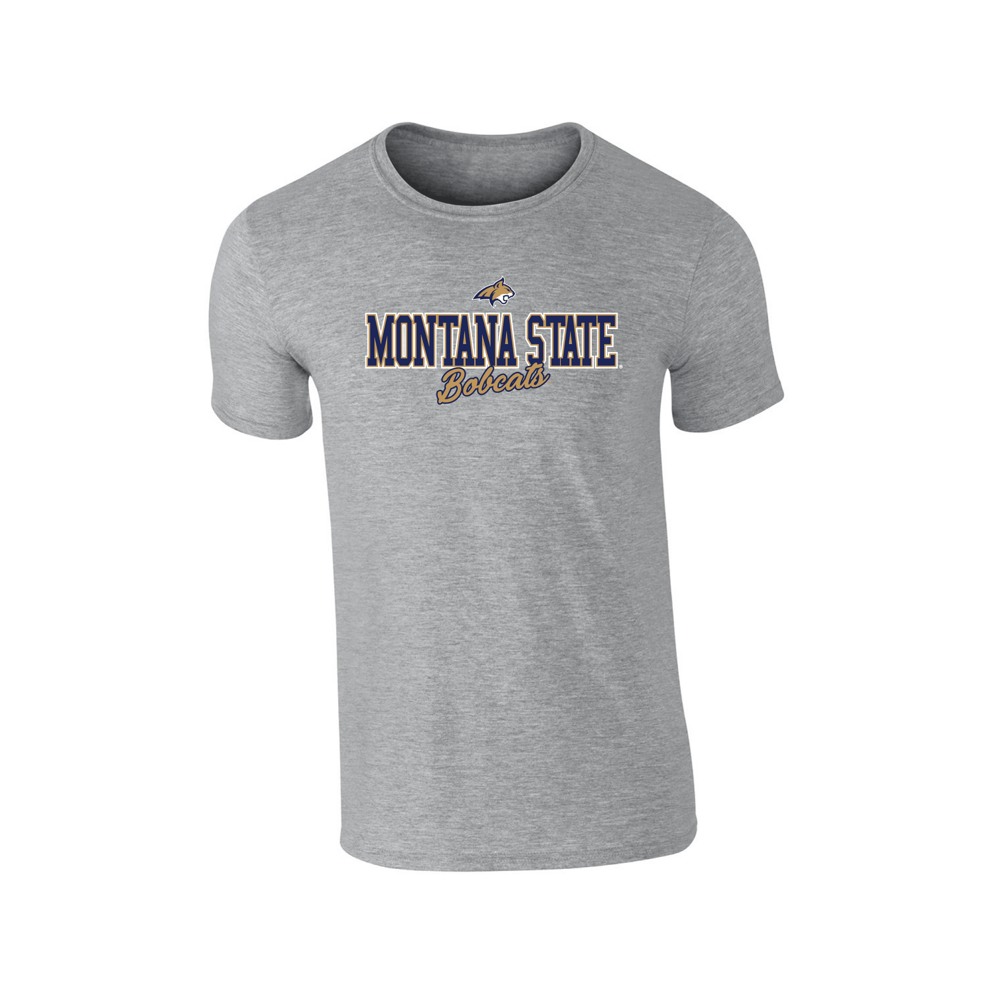 Montana State University Bobcats Campus Script Adult T-Shirt