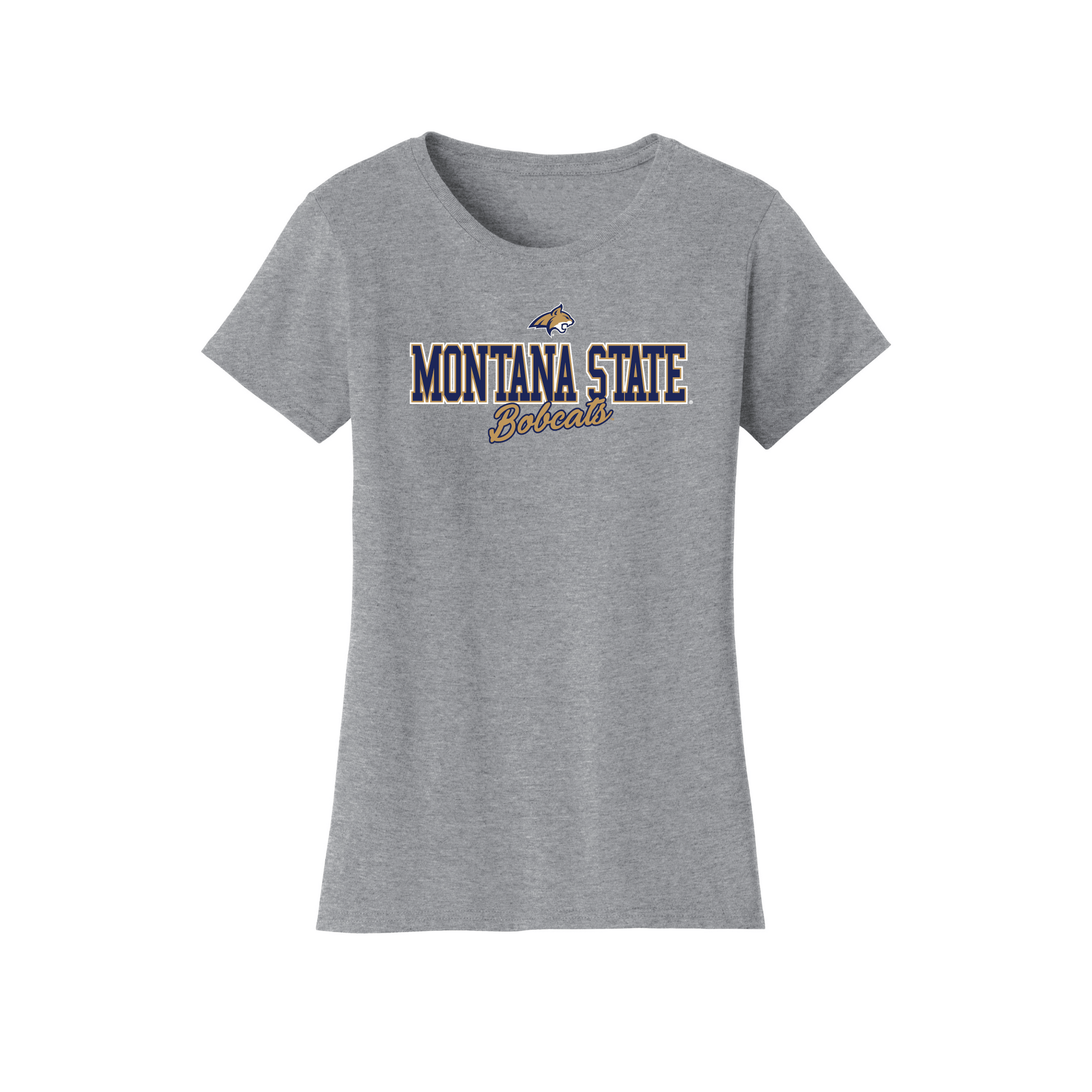 Montana State University Bobcats Campus Script Womens T-Shirt