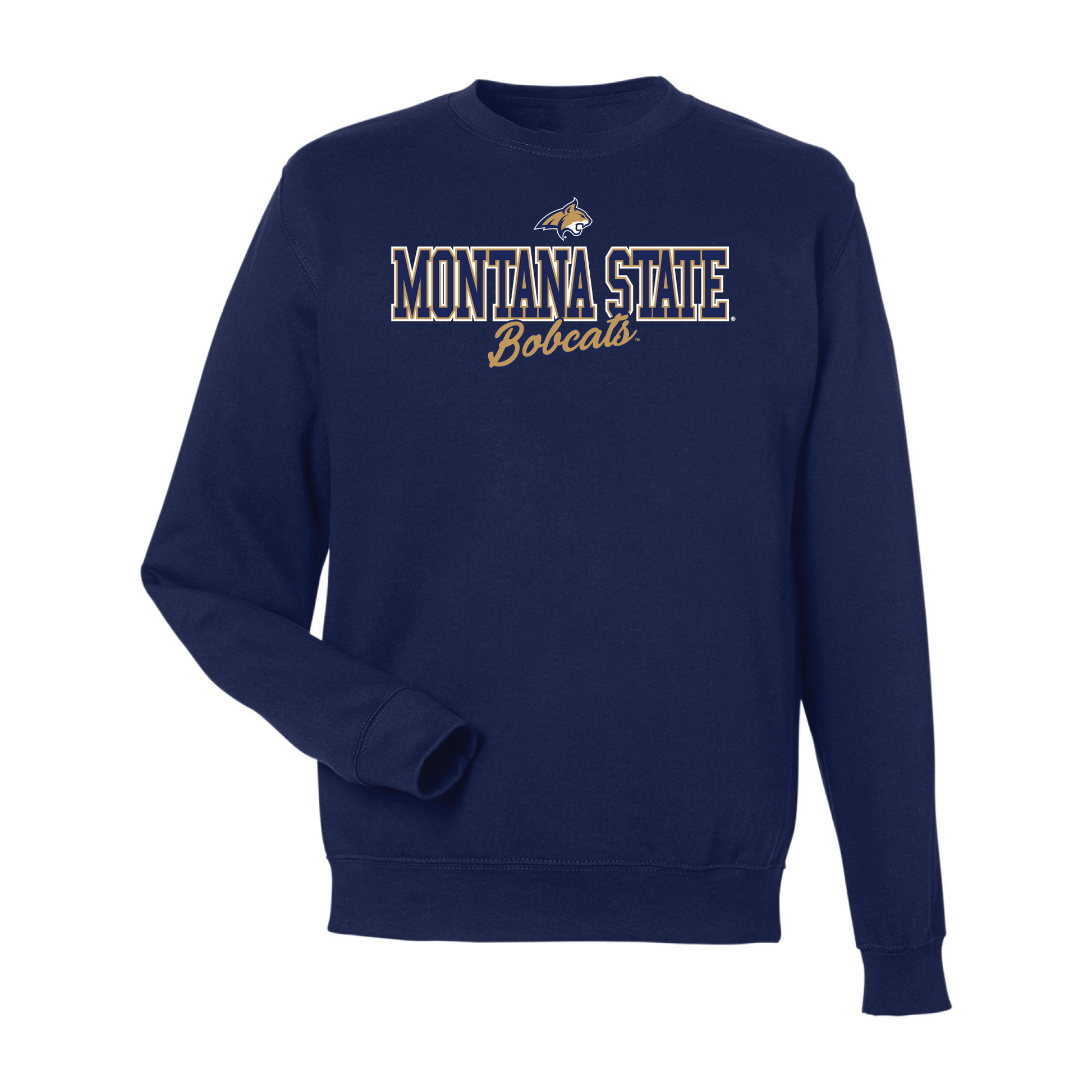 Montana State University Bobcats Campus Script Crewneck Sweatshirt