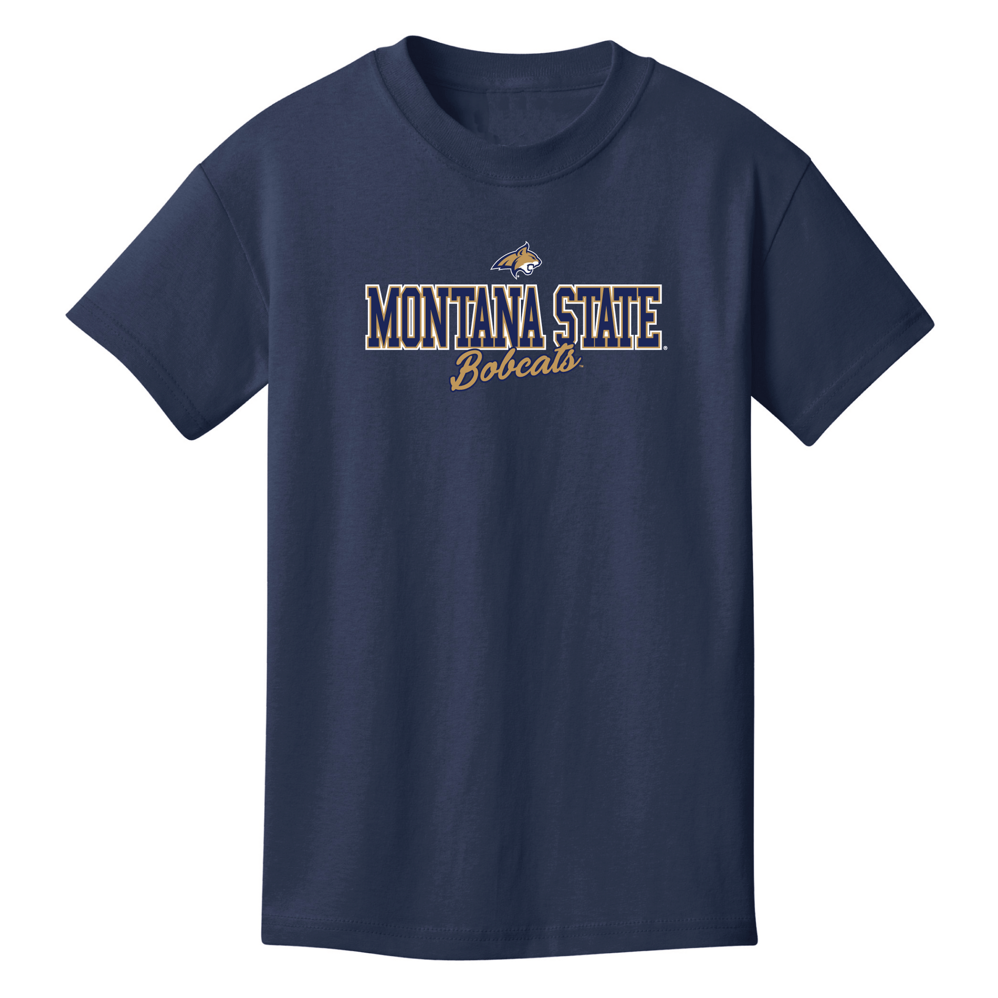 Montana State University Bobcats Campus Script Youth T-Shirt