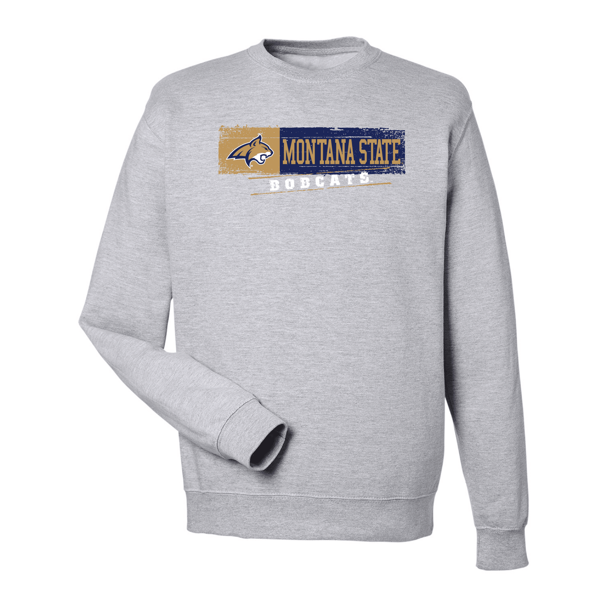 Montana State University Bobcats Sticker Crewneck Sweatshirt