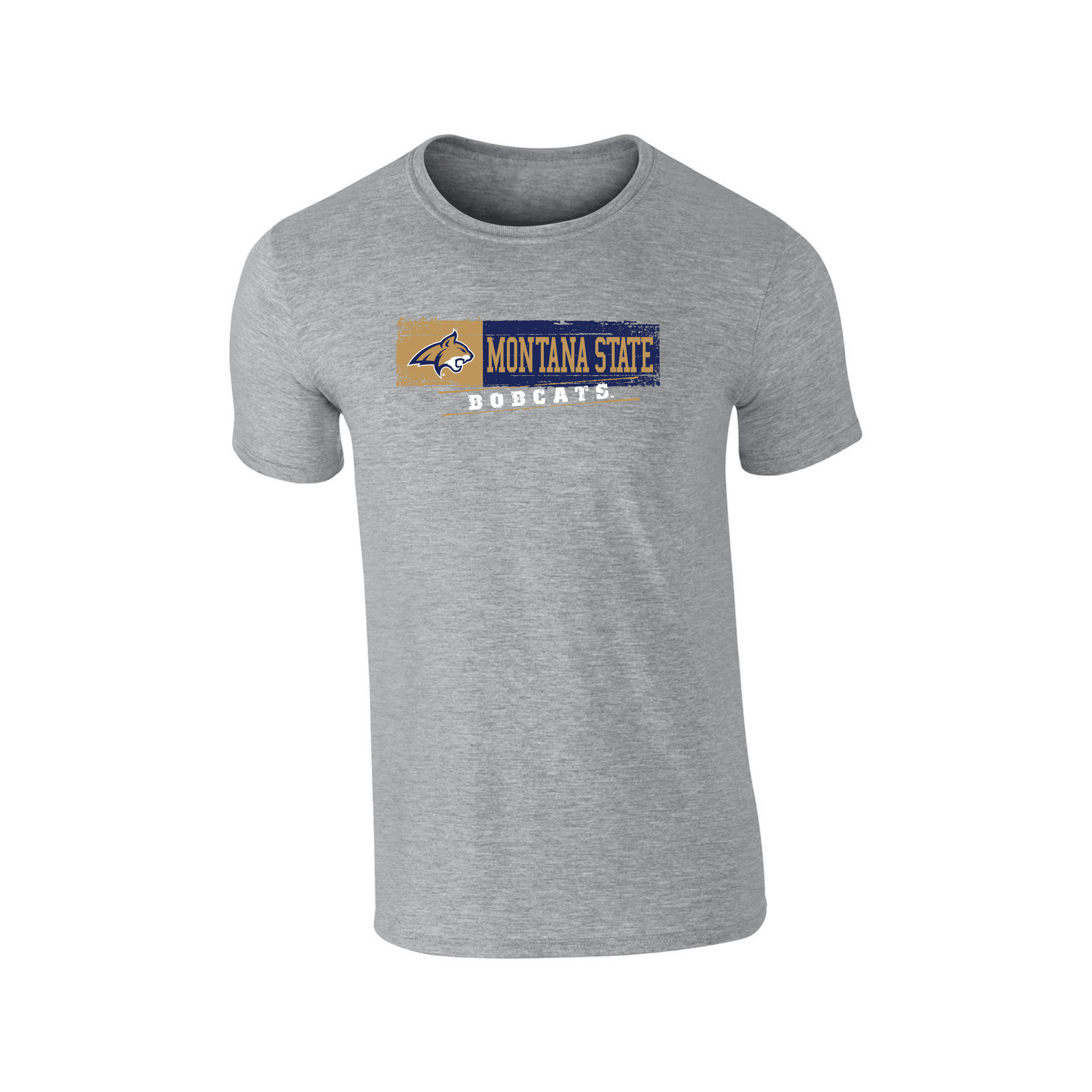 Montana State University Bobcats Sticker Adult T-Shirt