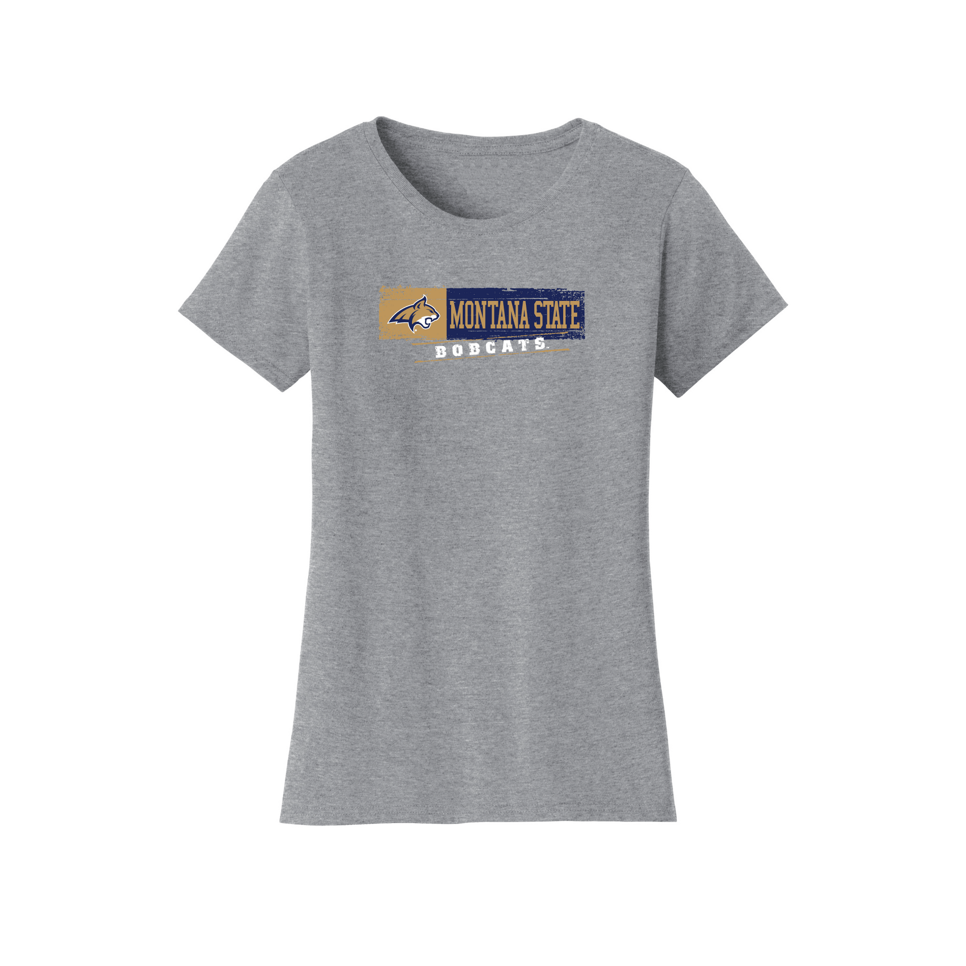 Montana State University Bobcats Sticker Womens T-Shirt