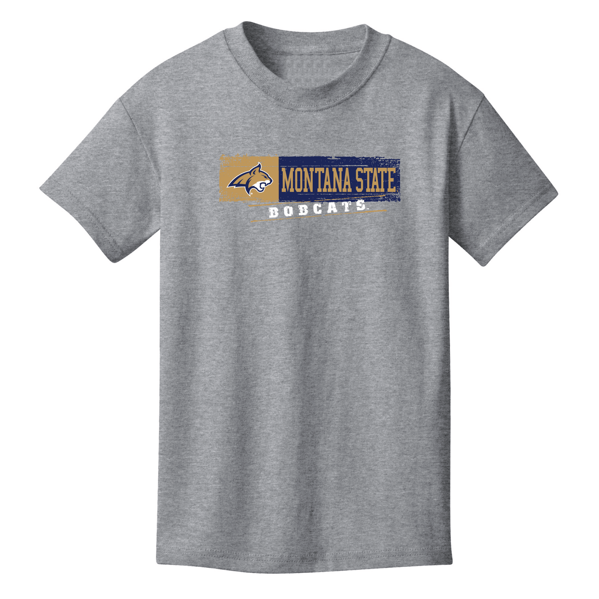 Montana State University Bobcats Sticker Youth T-Shirt