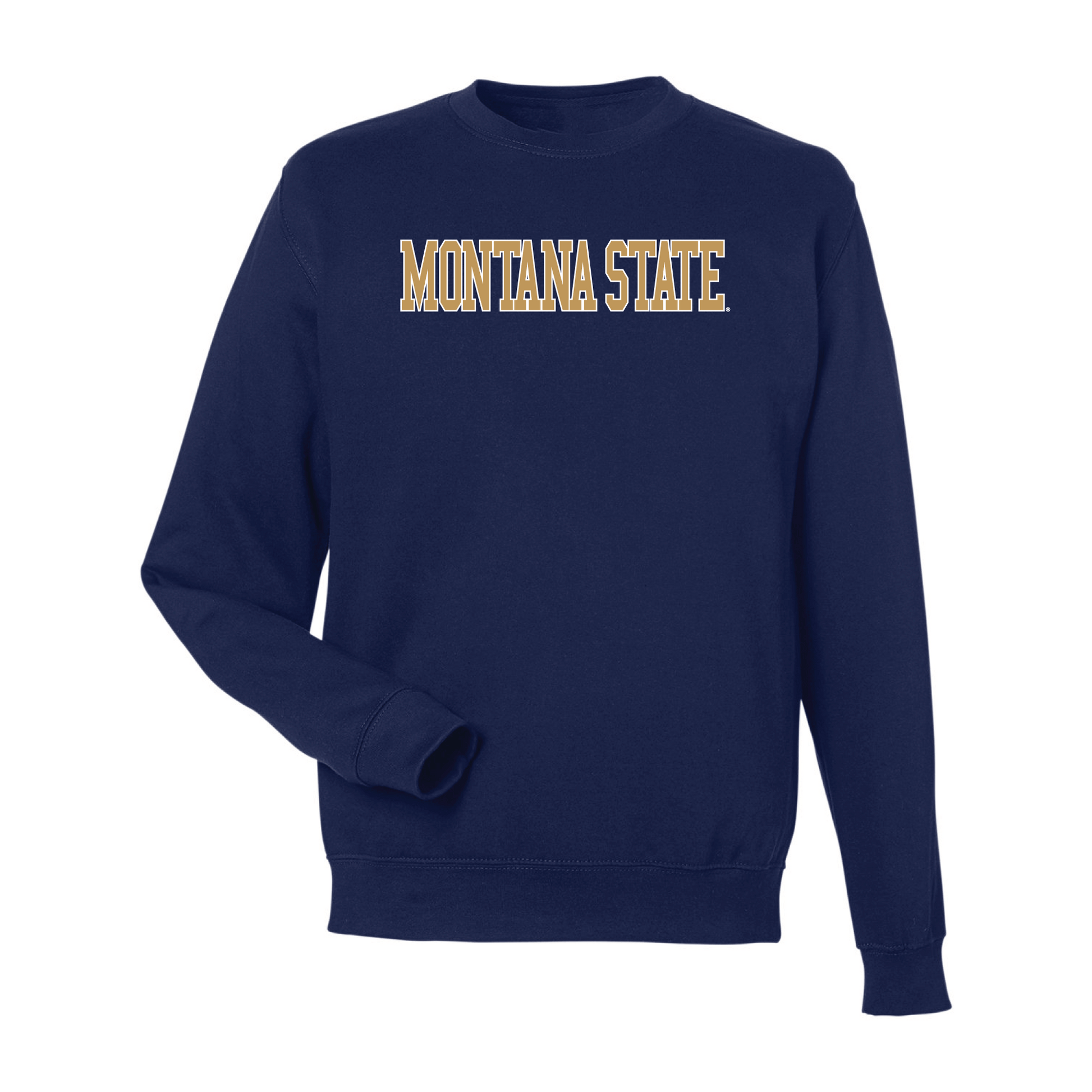 Montana State University Bobcats Block Crewneck Sweatshirt