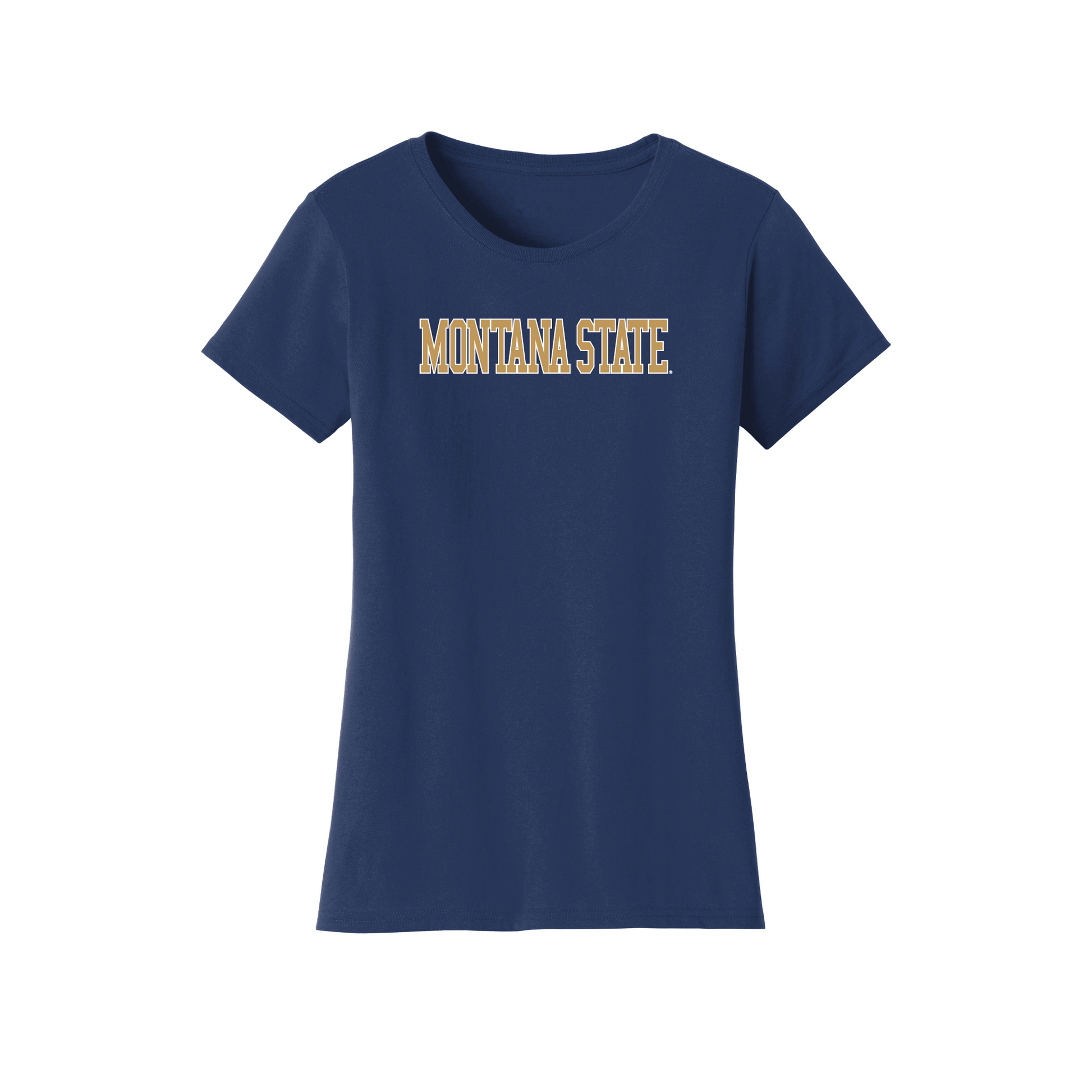 Montana State University Bobcats Block Womens T-Shirt