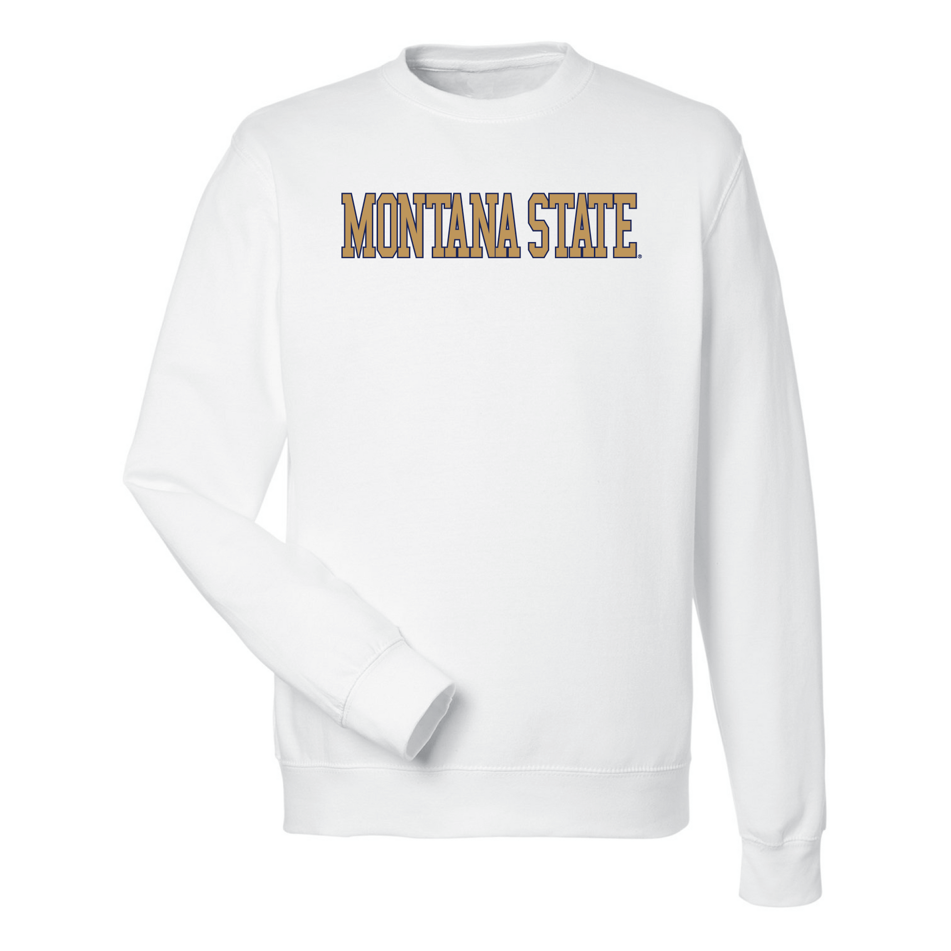 Montana State University Bobcats Block Crewneck Sweatshirt